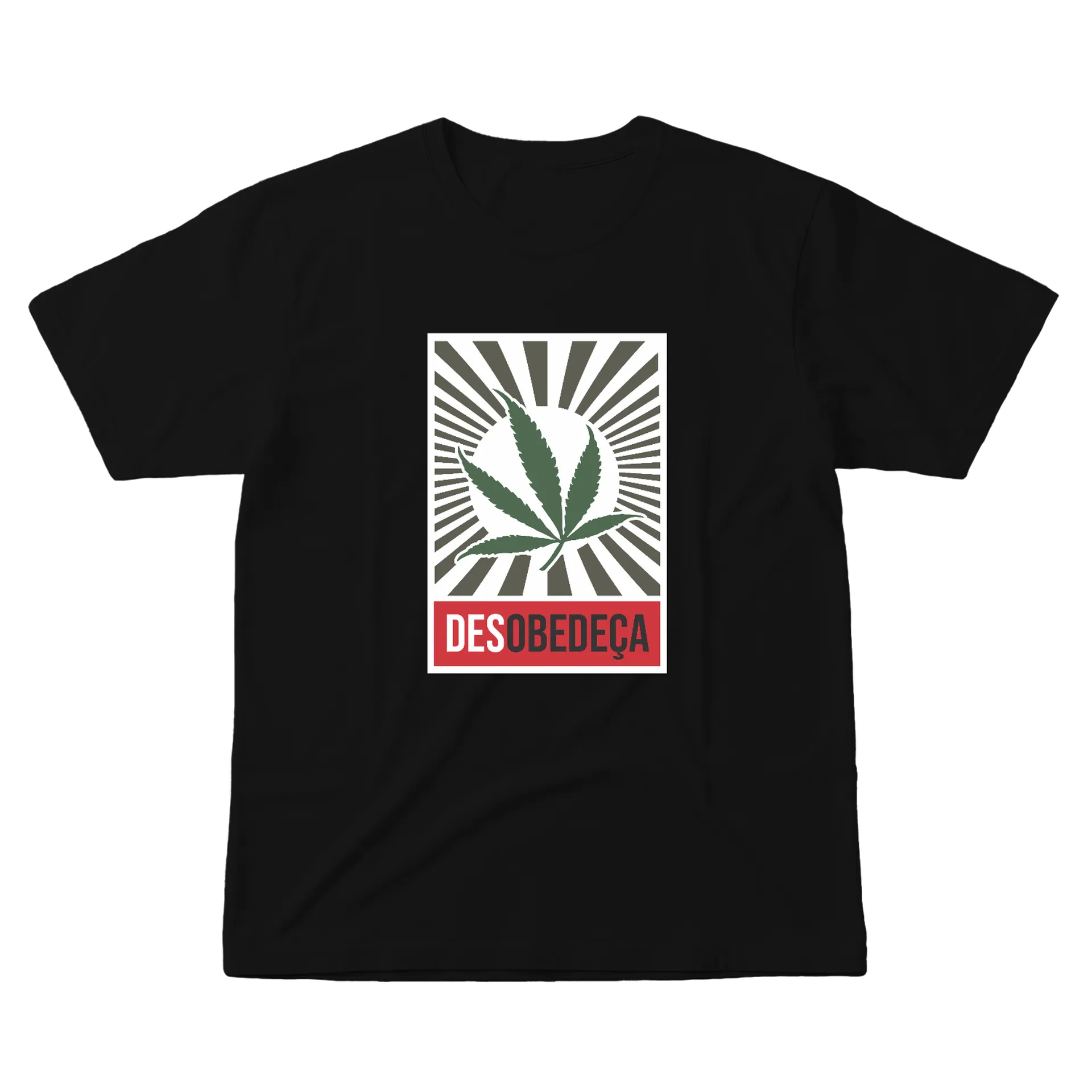 Camiseta Estampa Desobedeça 100% Algodão - Imagem 1