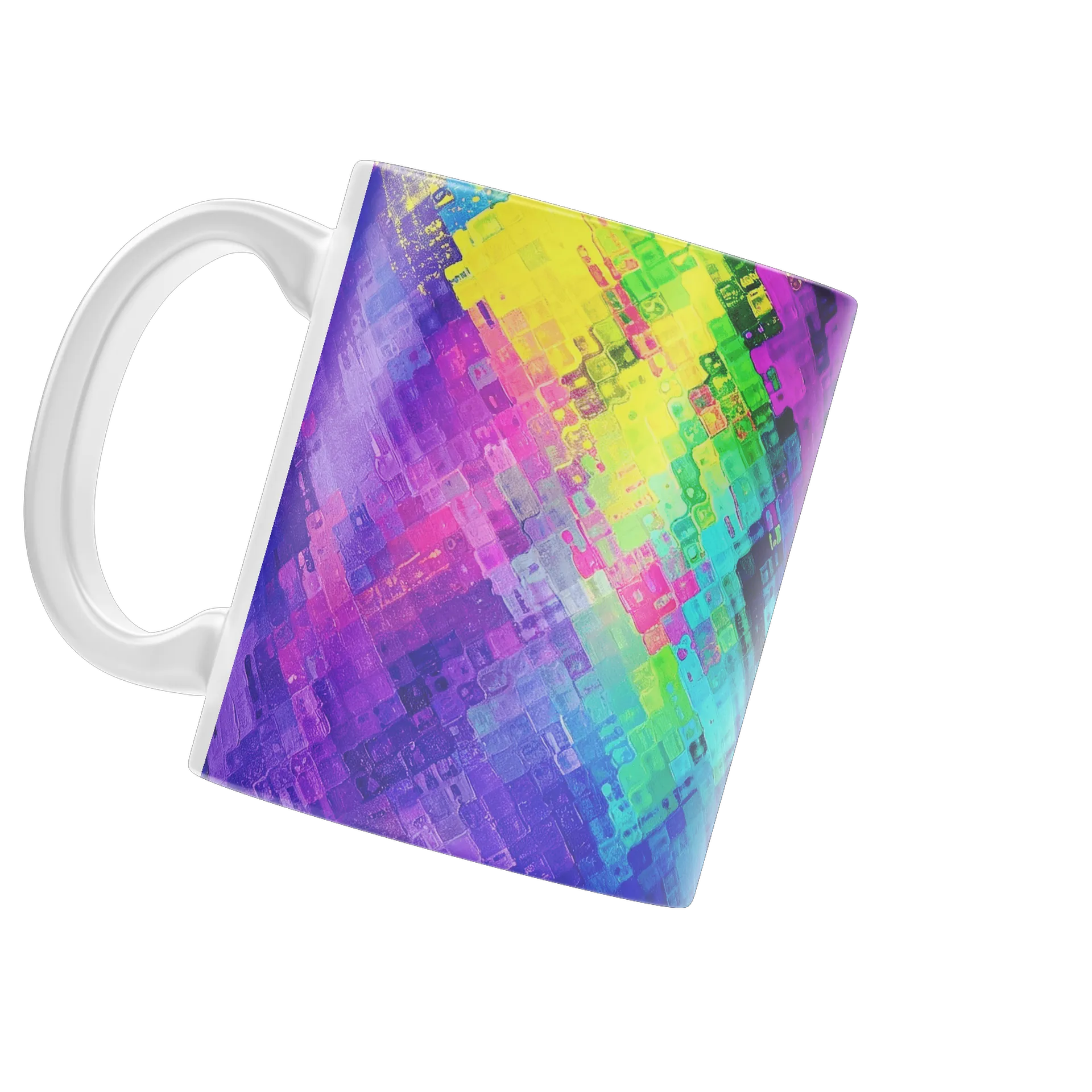 Caneca Porcelana Arte Colorida 325ml - Imagem 4