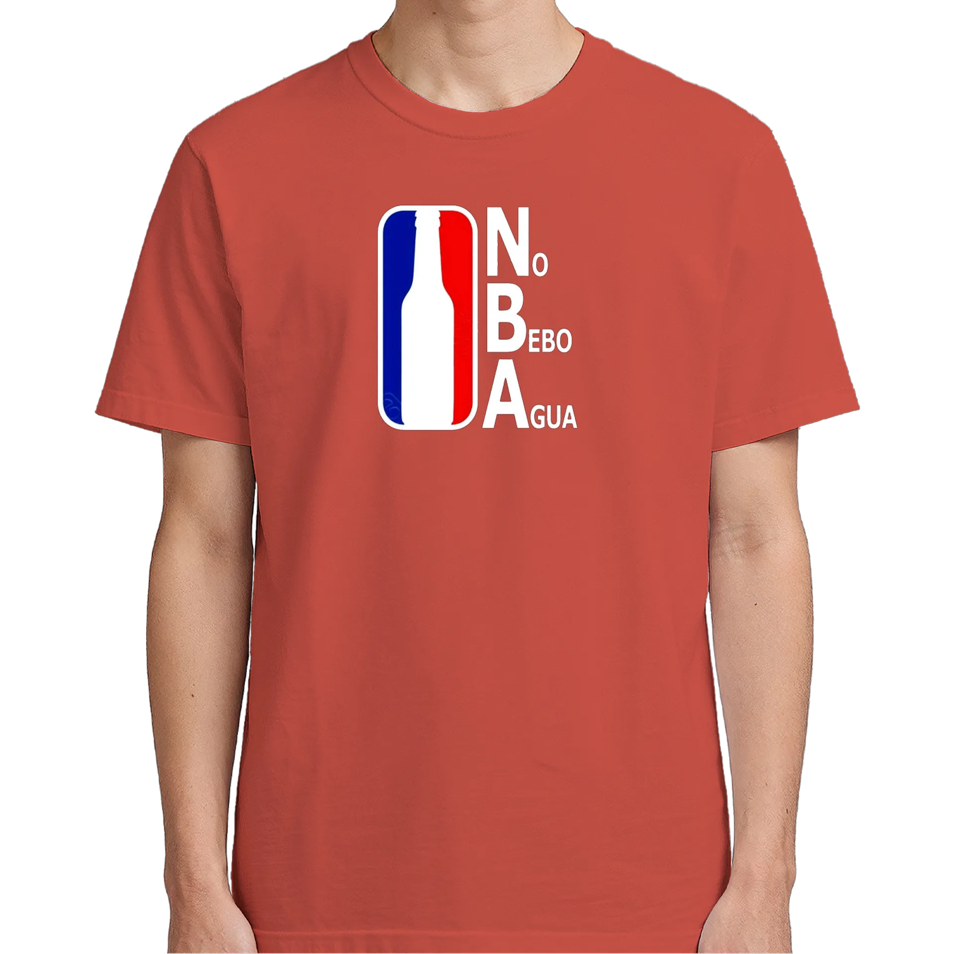 Camiseta Estampa Tipográfica No Bebo Água 100% Algodão - Imagem 5