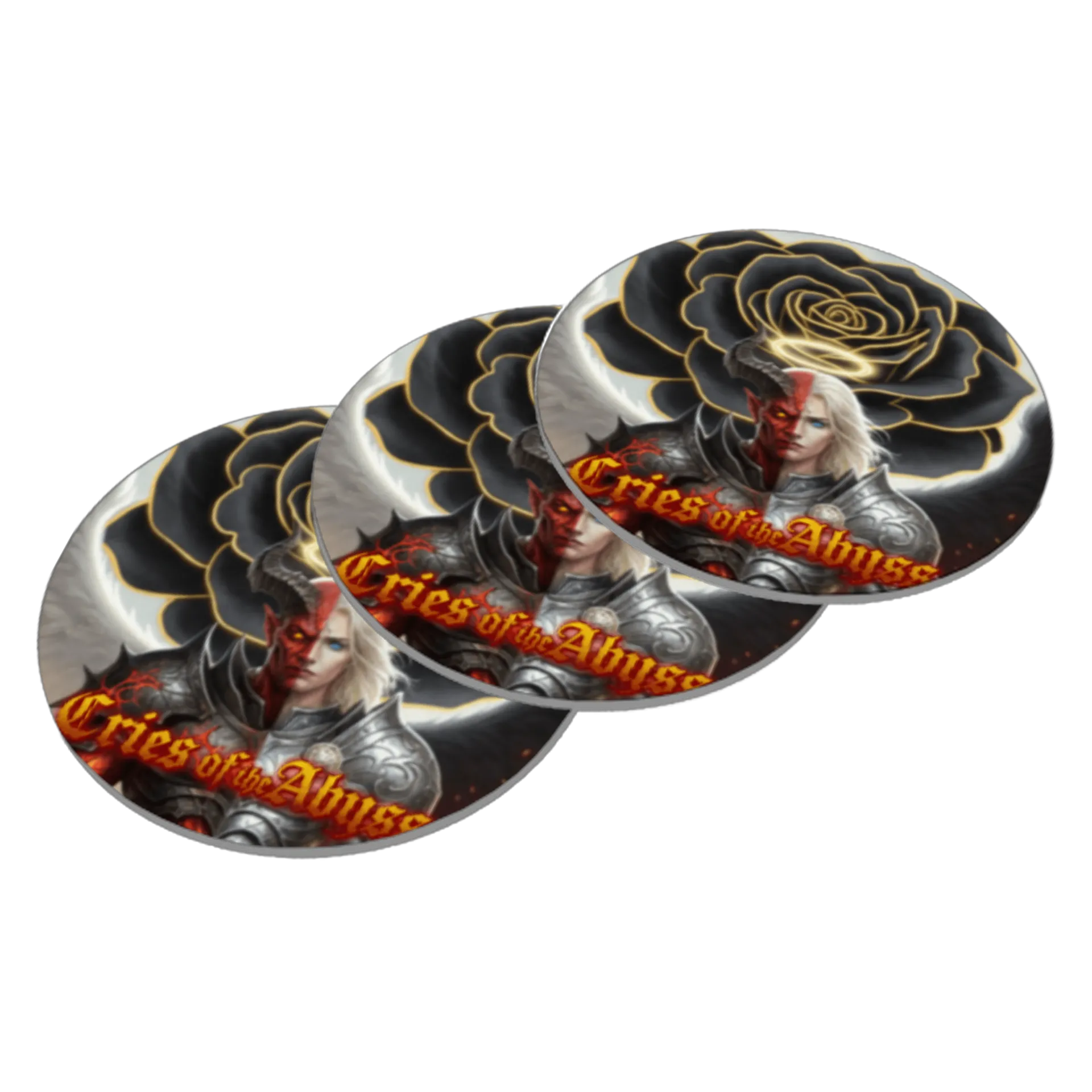 Porta-copos personalizado Banda Cries Of The Abyss  de WILLKOIZUMIGamesEDemos (DarkAngels Designers)