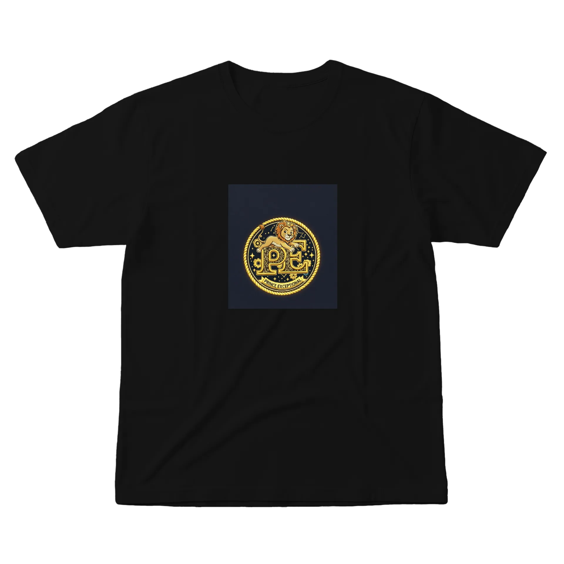 Camiseta Leão Coroado Logotipo Dourado 100% Algodão de SouzashopOnline — imagem 5 de 6