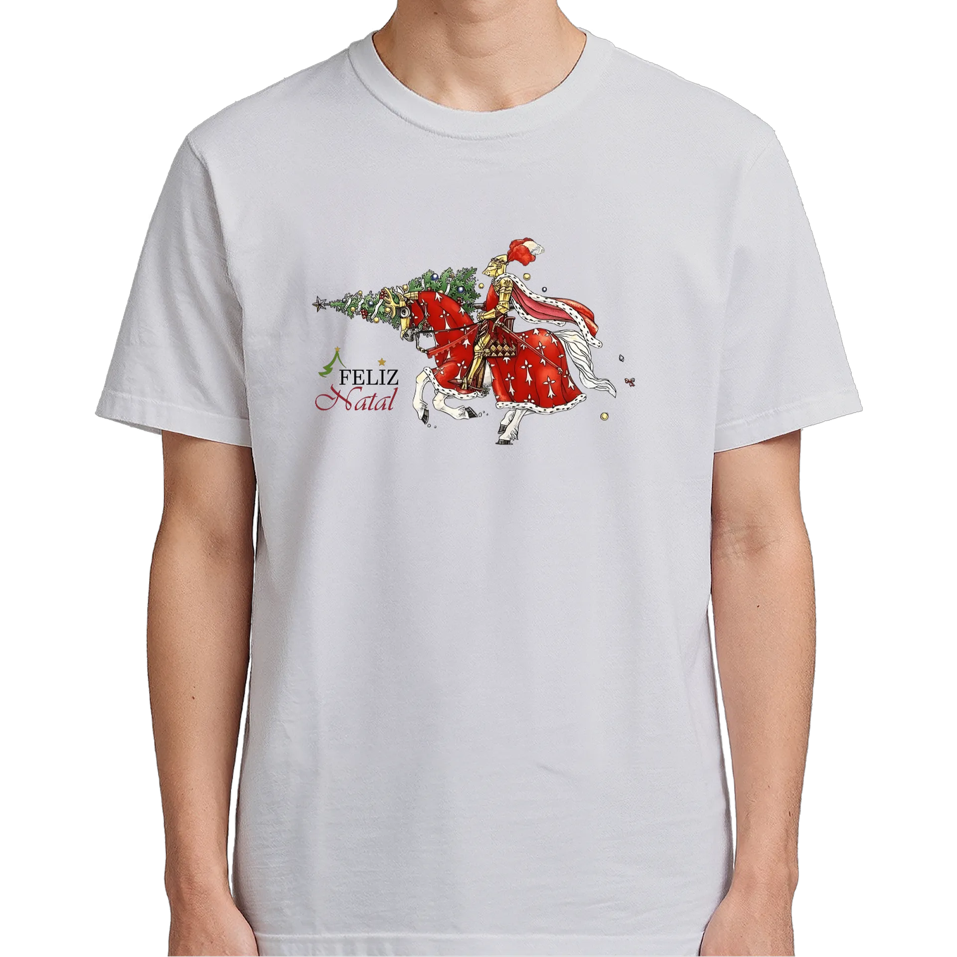 Camiseta Feliz Natal de História Medieval — imagem 4 de 6