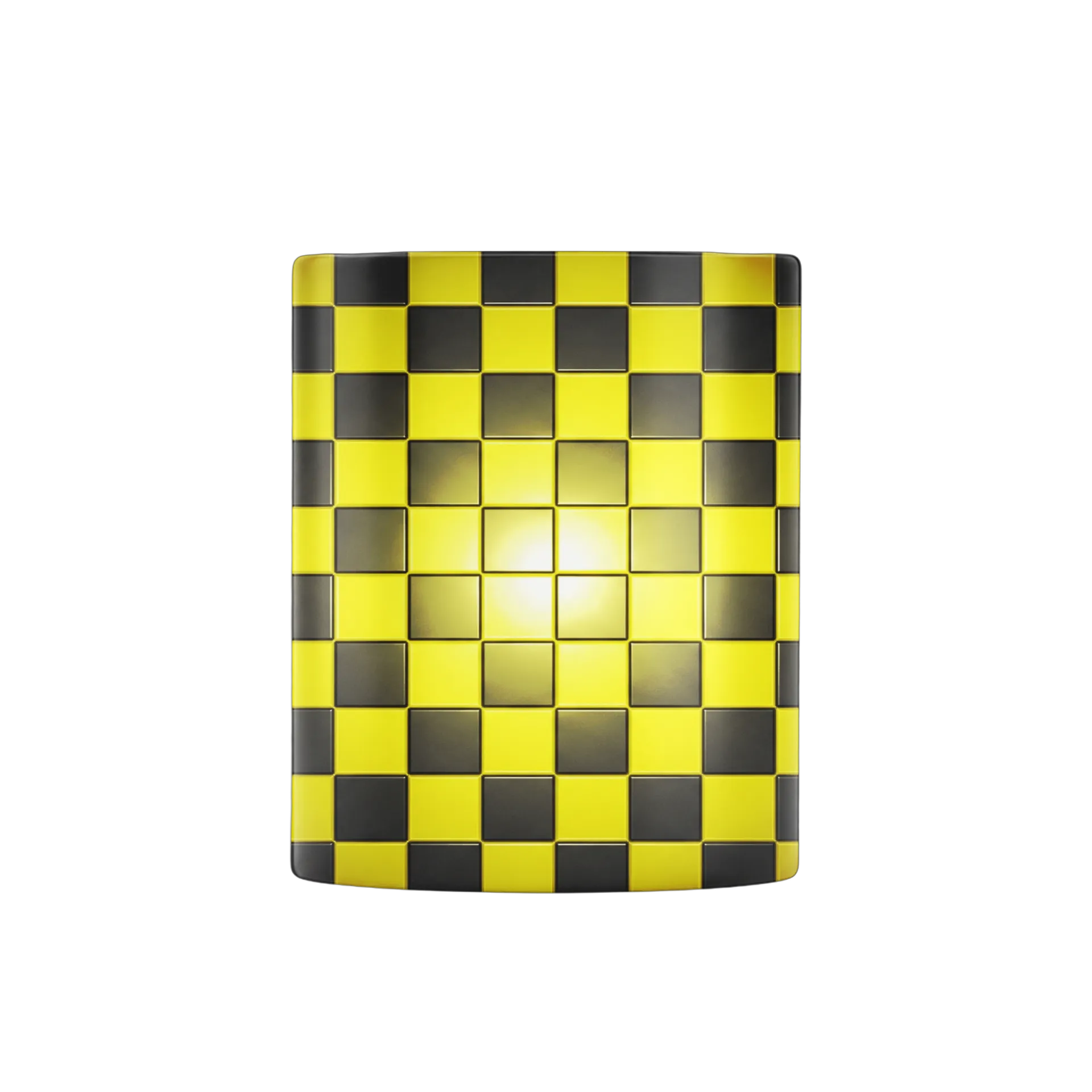Caneca Xadrez Amarelo Preto  - Imagem 2