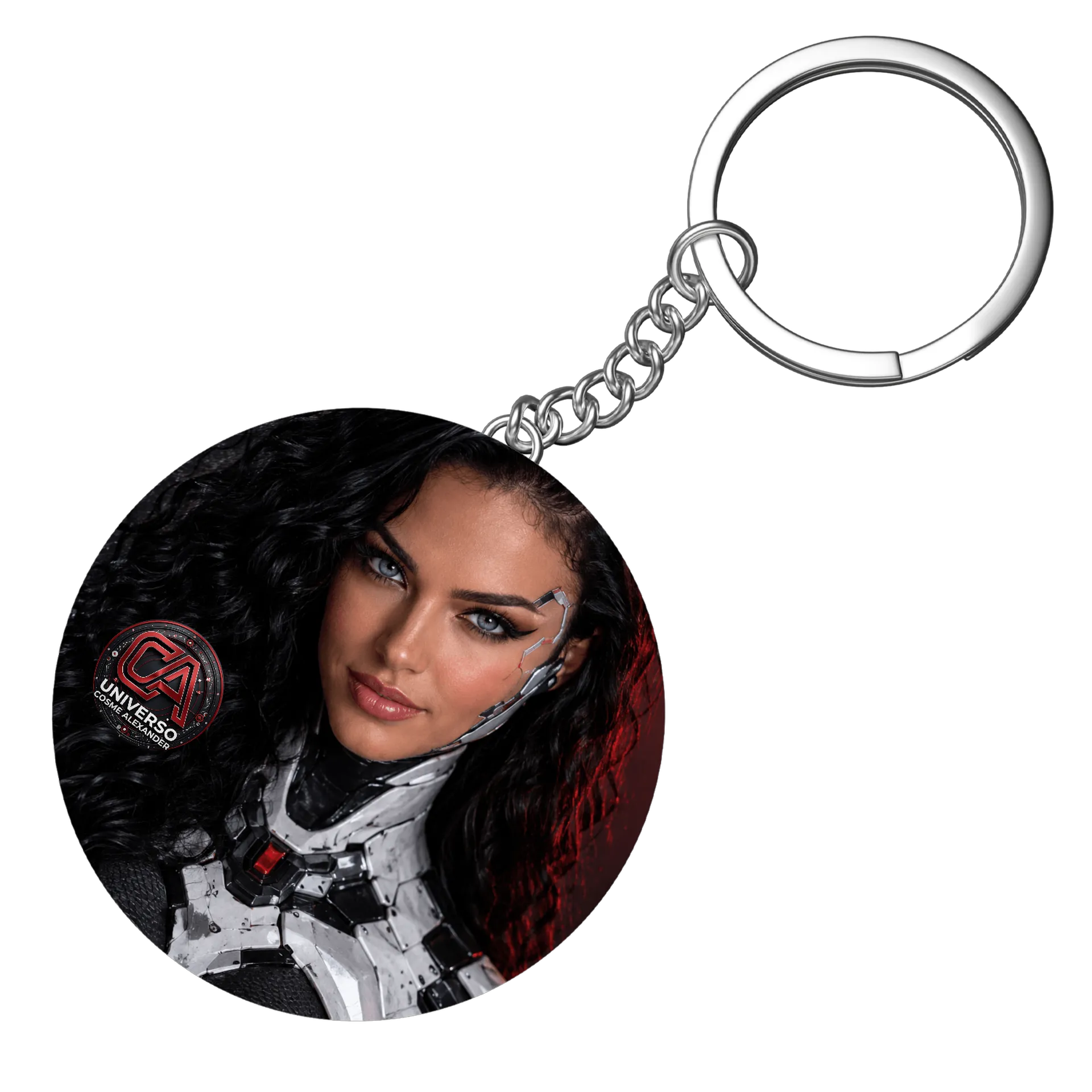 Chaveiro MDF Cosme Alexander Universo Logo Cad Adept Vox - Imagem 3