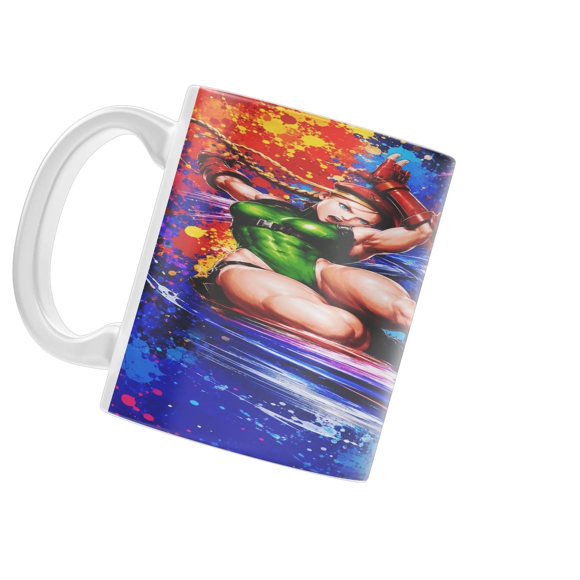 Caneca Porcelana Personagem Estilo Arte Colorida 325ml - Imagem 3