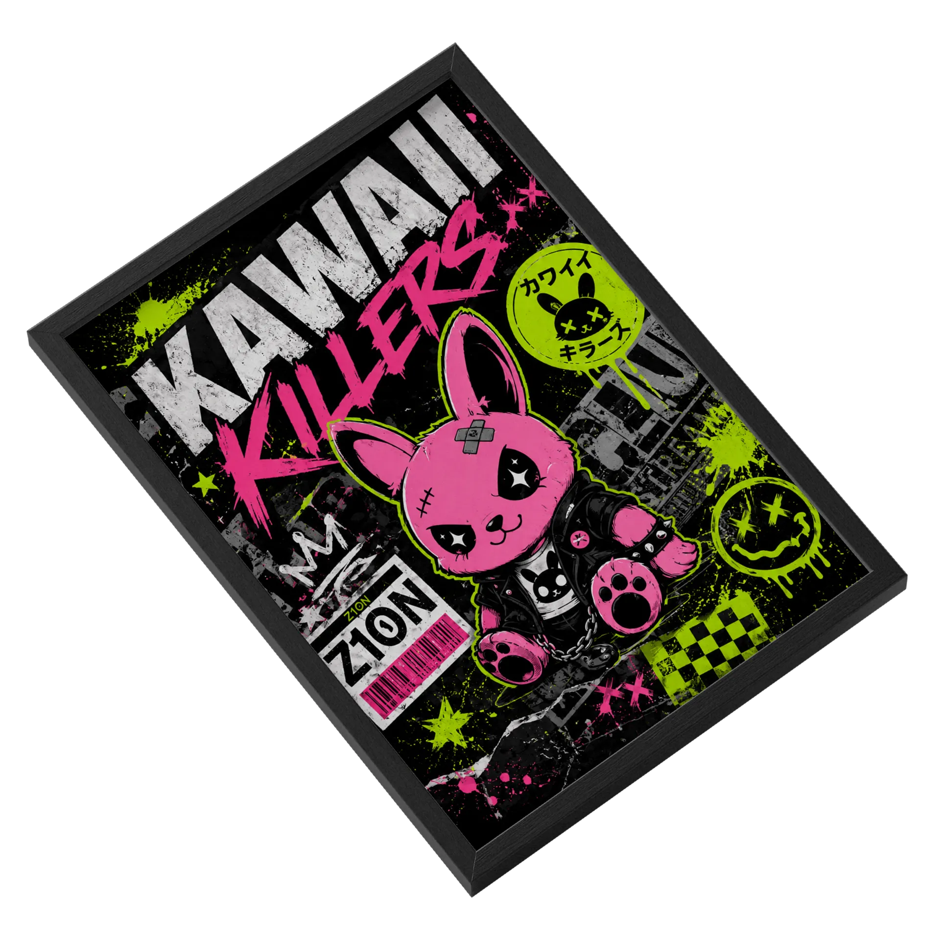 Quadro Kawaiis Killers A3 MDF e Vidro - Imagem 2