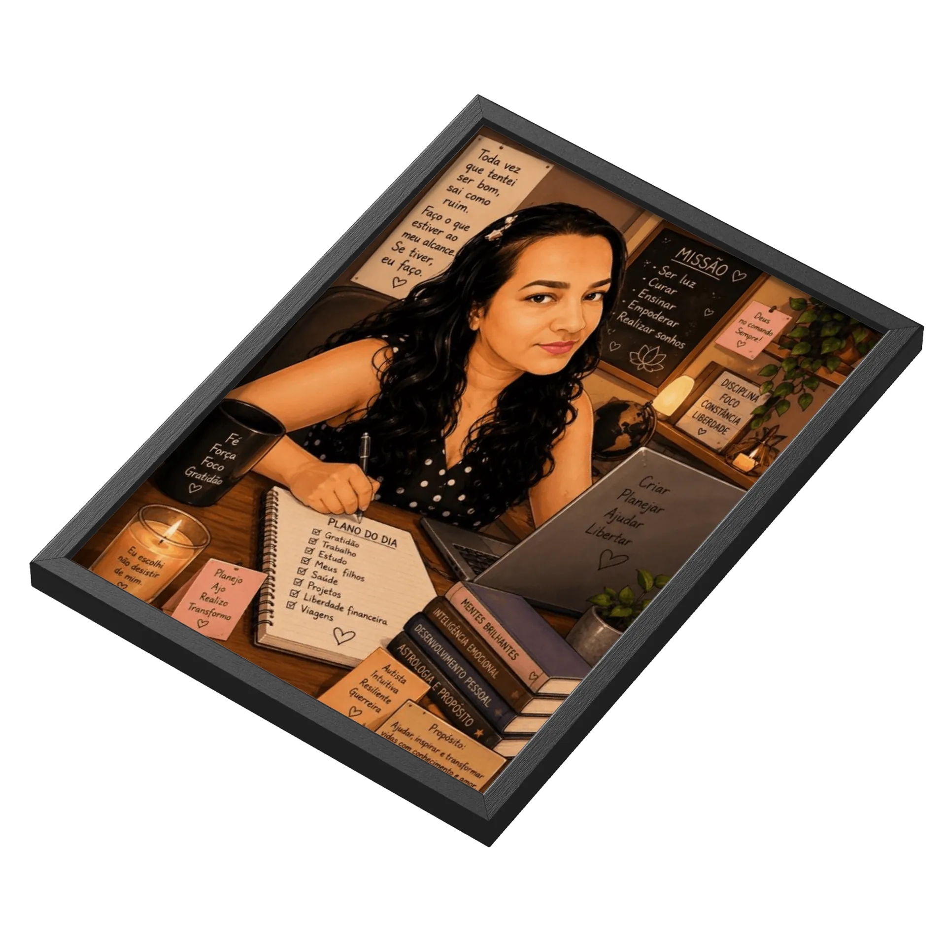 Quadro A3 personalizado Com Vidro de adrianna — imagem 3 de 3