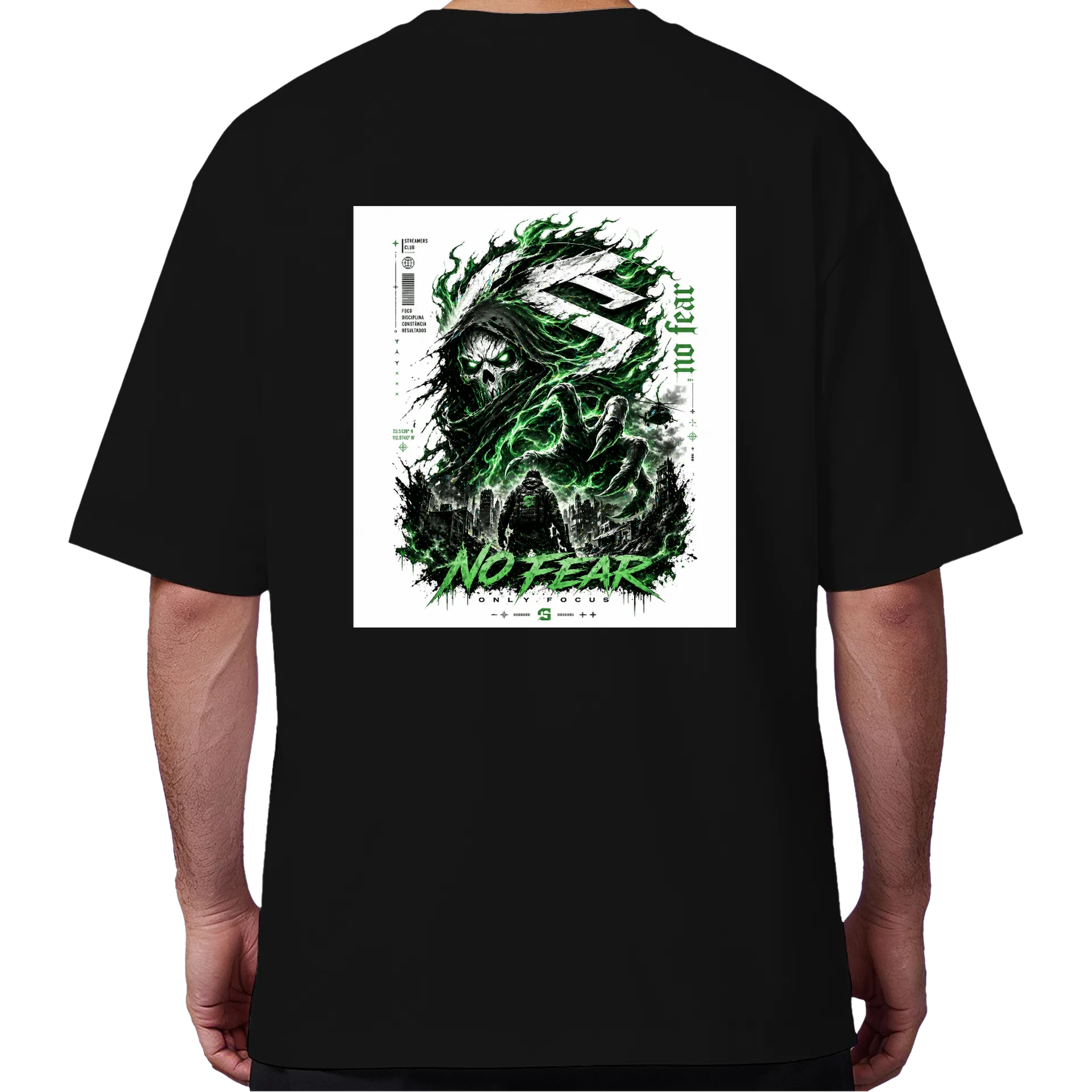 Camisa Oversized unisex Tee NO FEAR – Phantom Core - Imagem 6