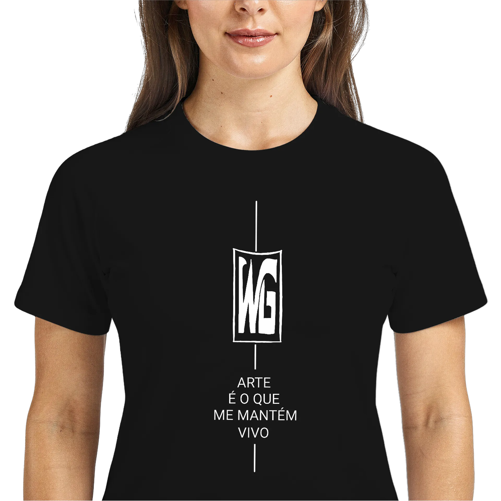 Camiseta Dry Fit Elfo Realista em Preto e Branco 100% - Imagem 5