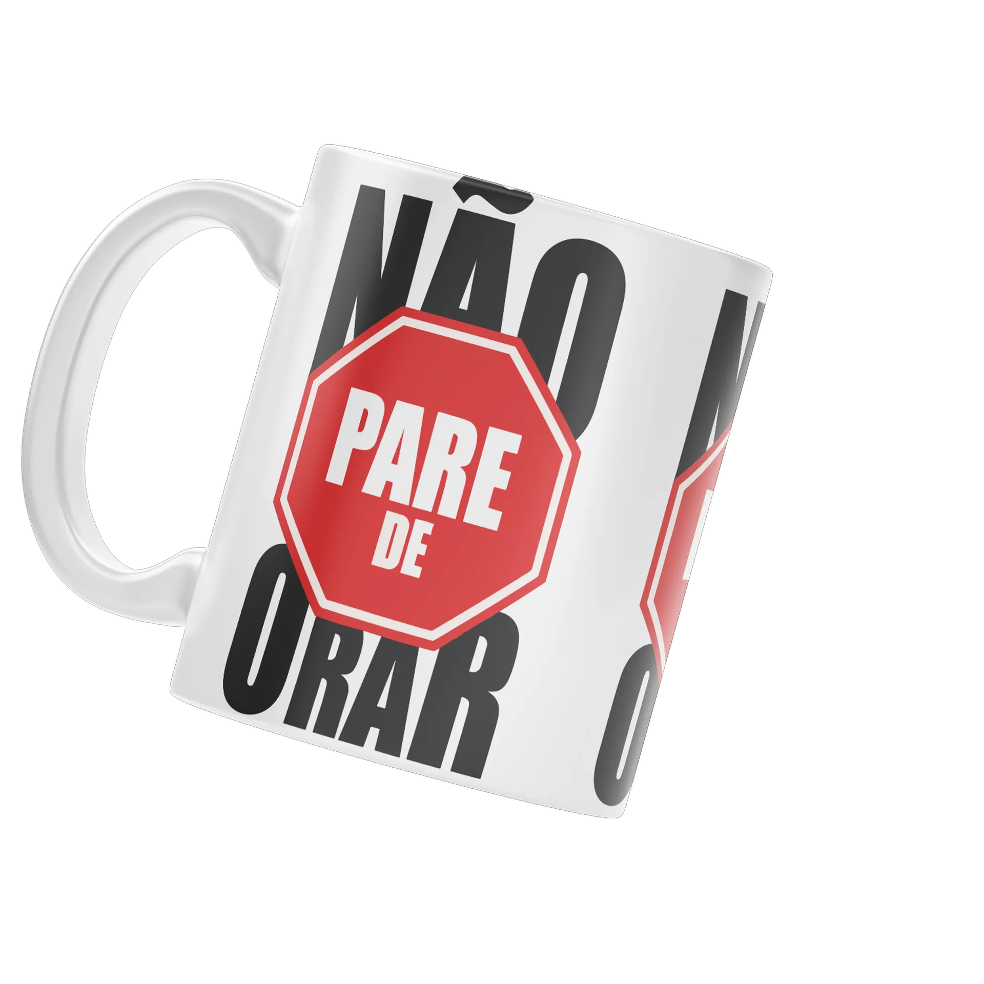 Caneca Porcelana Não Pare de Orar 325ml - Imagem 3