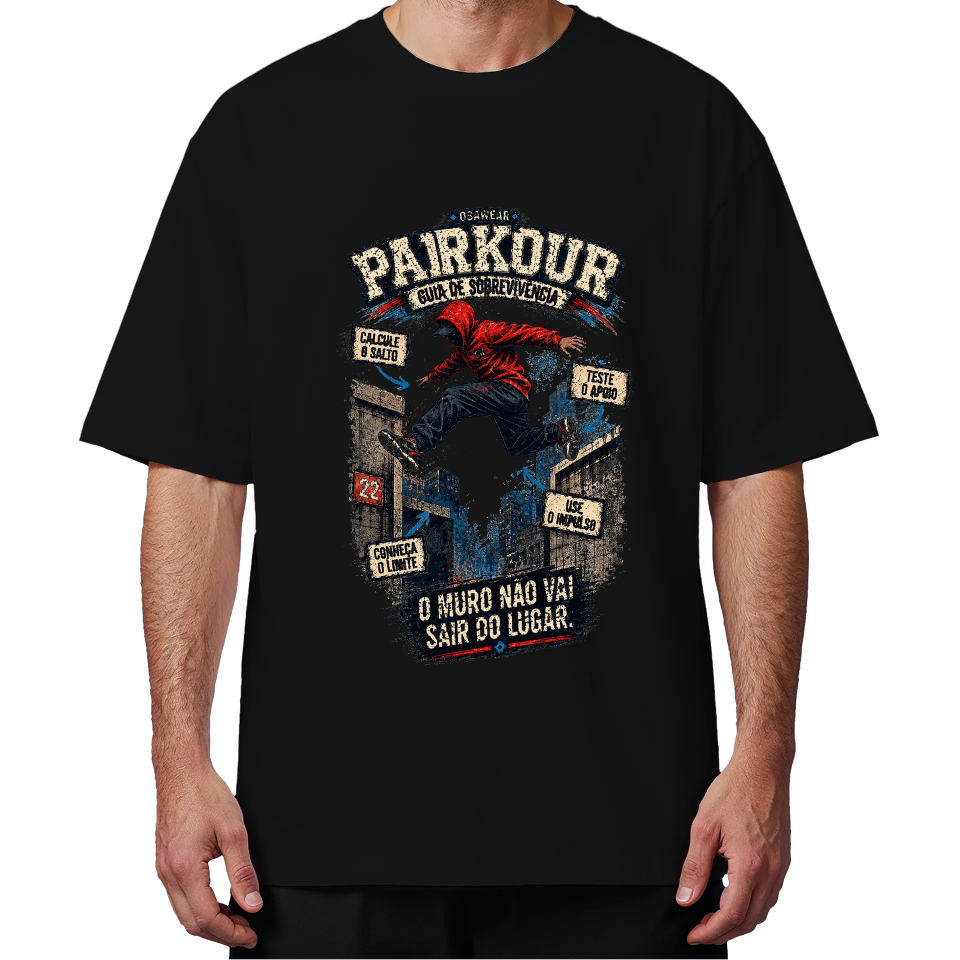 Camiseta Oversized Parkur obawear - Imagem 3