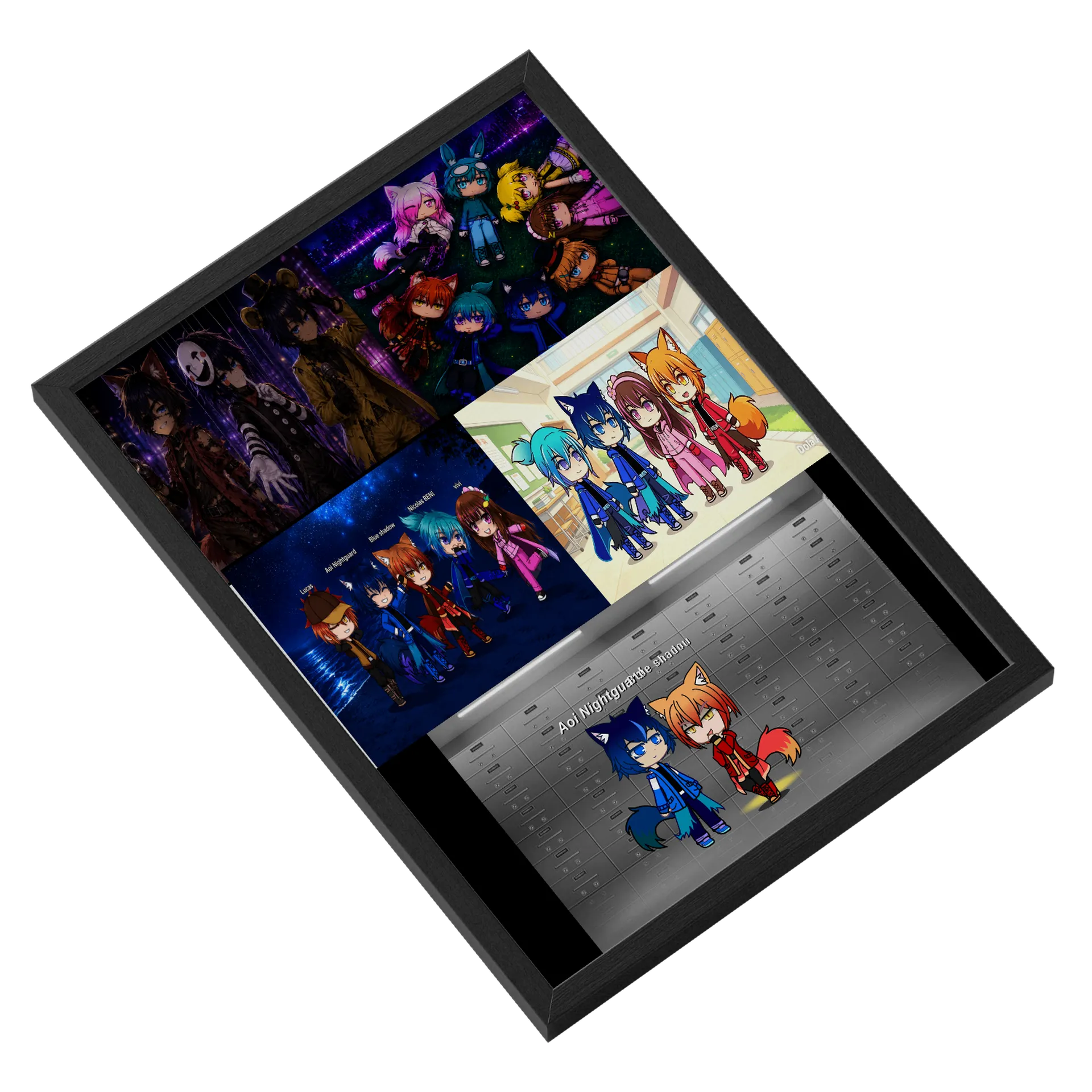 Quadro A3 personalizado Com Vidro de Aoi Nightguard  — imagem 2 de 3