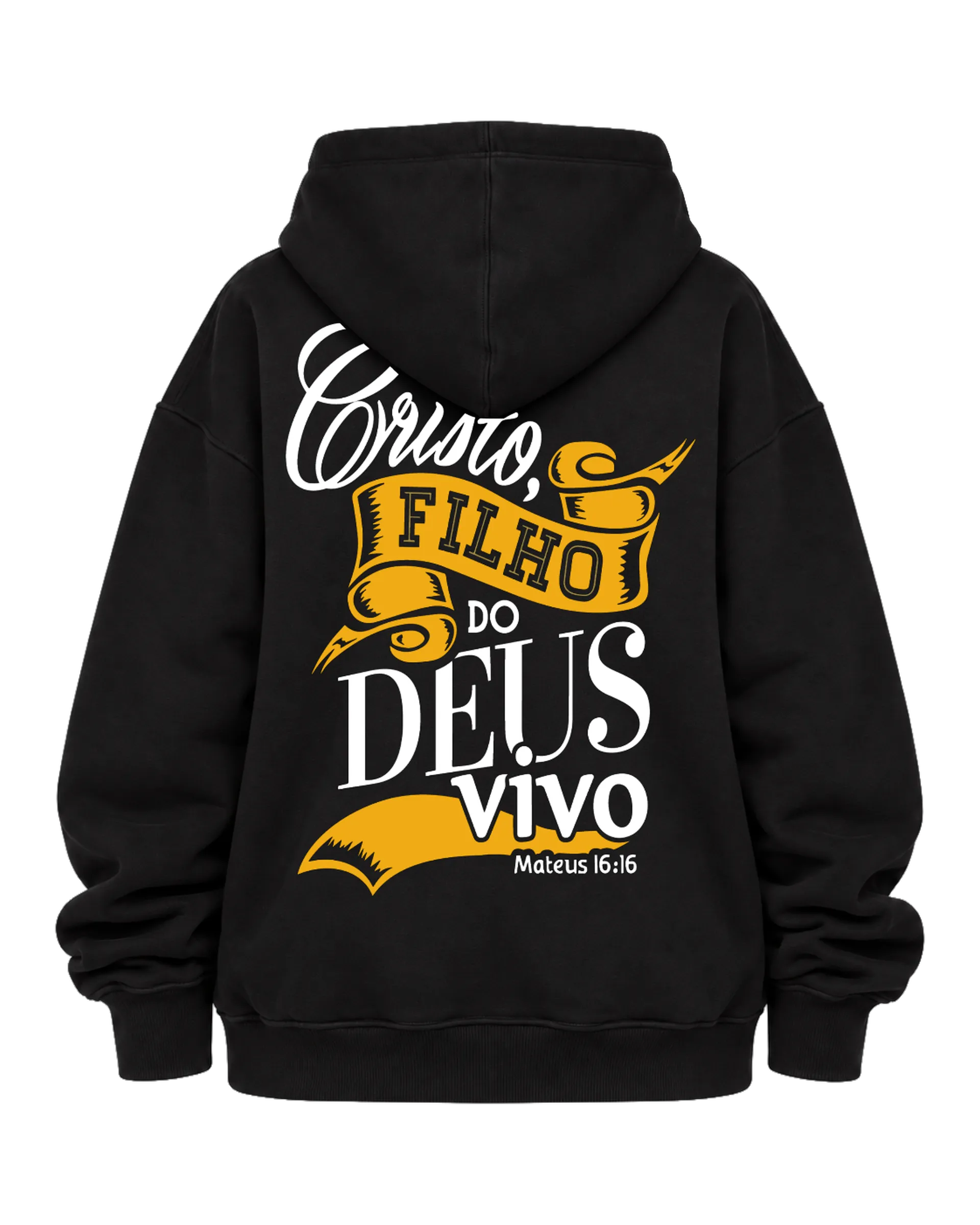 Blusa Moletom Canguru Estampa Tipográfica Laranja e Branca de PUBLI UP  — imagem 6 de 6