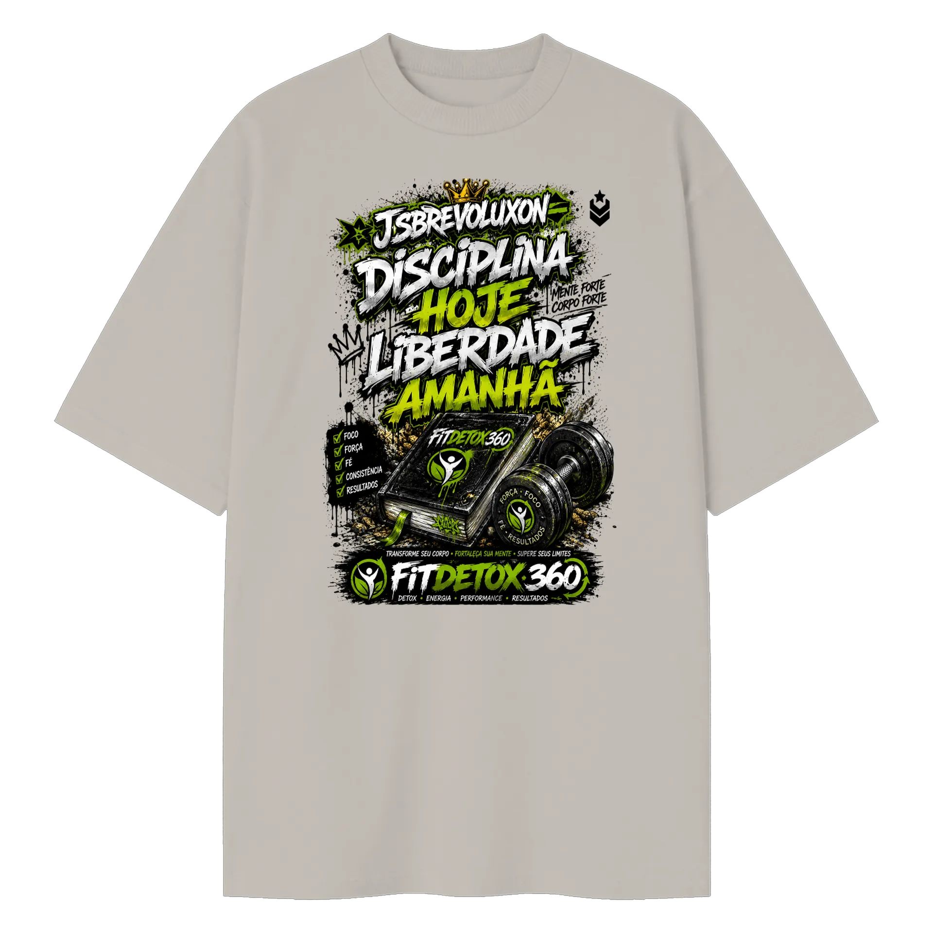 Camiseta Oversized FitDetox360 algodão Premium  - Imagem 1