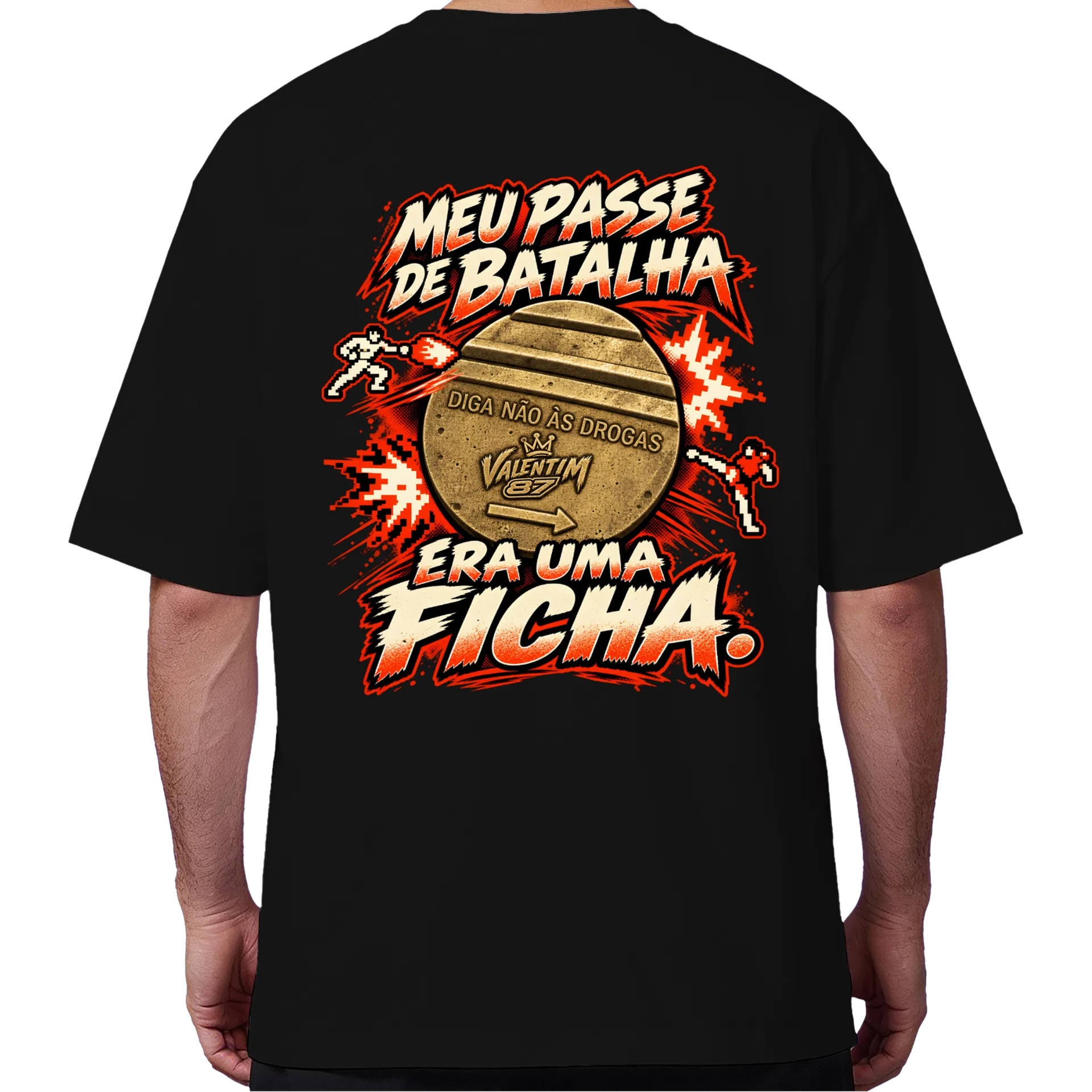 Camiseta Oversized Ficha de batalha - Imagem 6