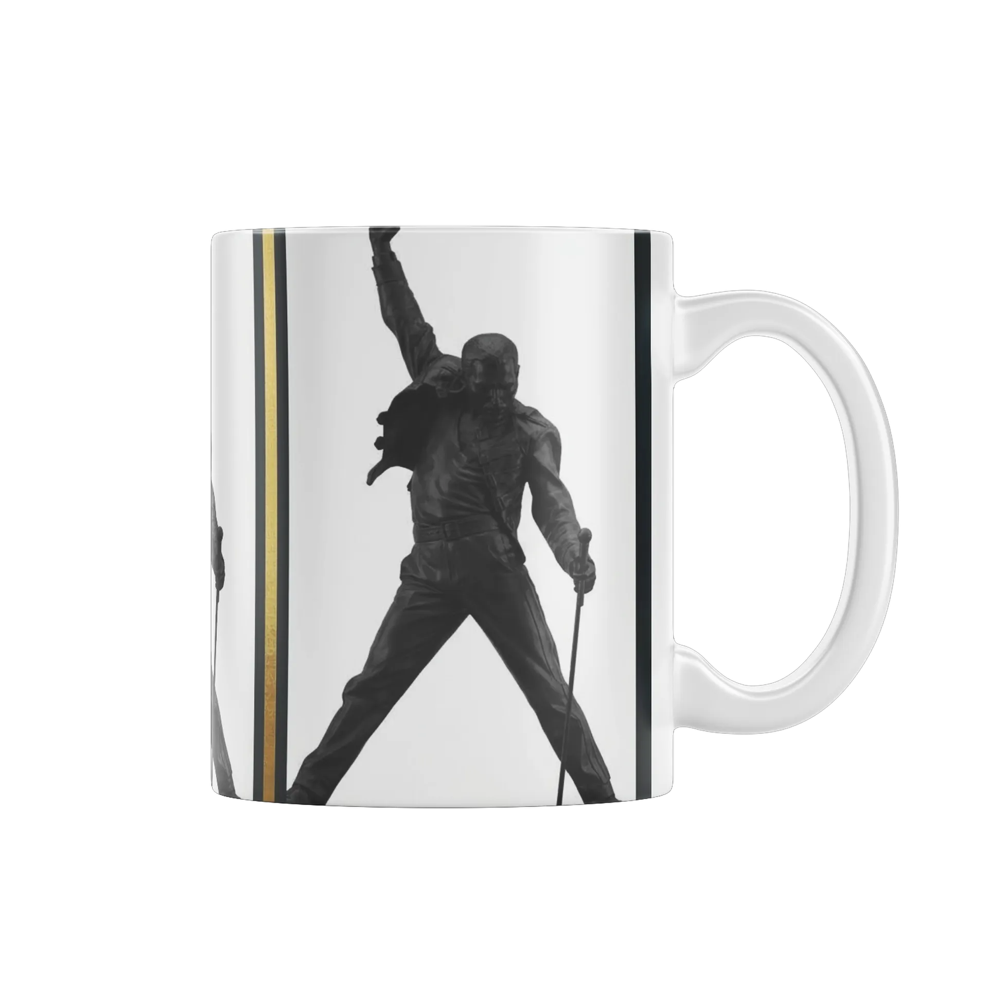 Caneca Porcelana Estilizada Freddie Mercury 325ml de Caneca Store — imagem 1 de 4