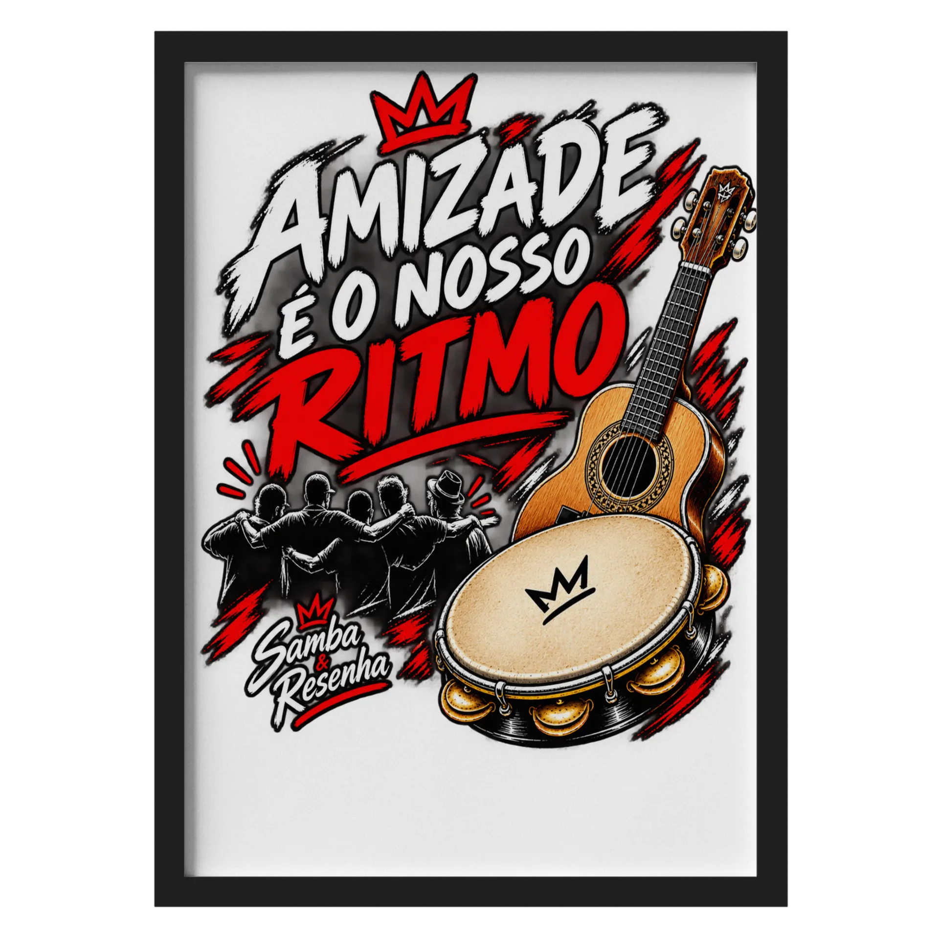 Quadro Samba e Resenha Ritmo A3 com Vidro de MARCUSVINICIUSVARGAS — imagem 1 de 3