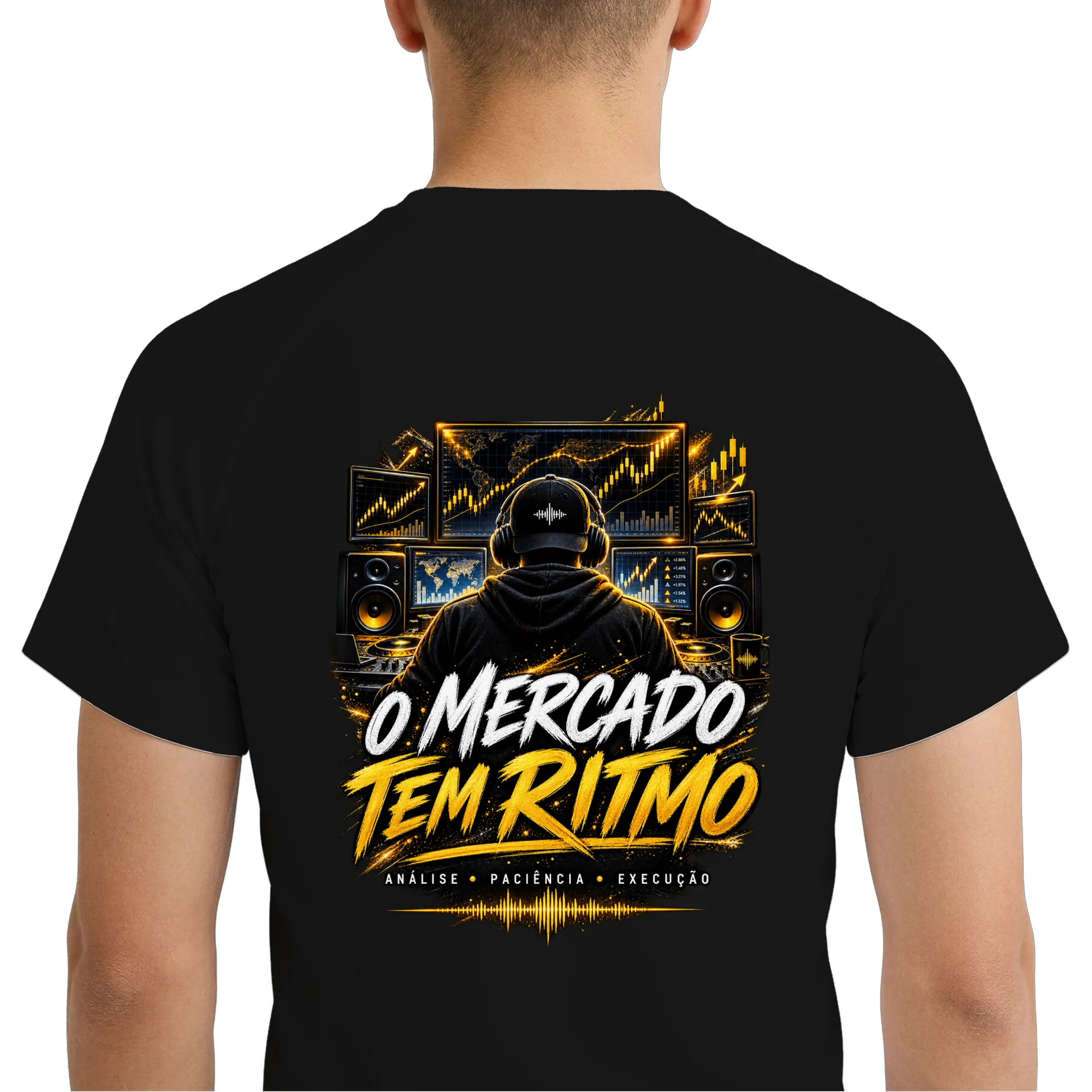 Camiseta Dry Fit O Mercado Tem Ritmo 100% Poliéster - Imagem 6