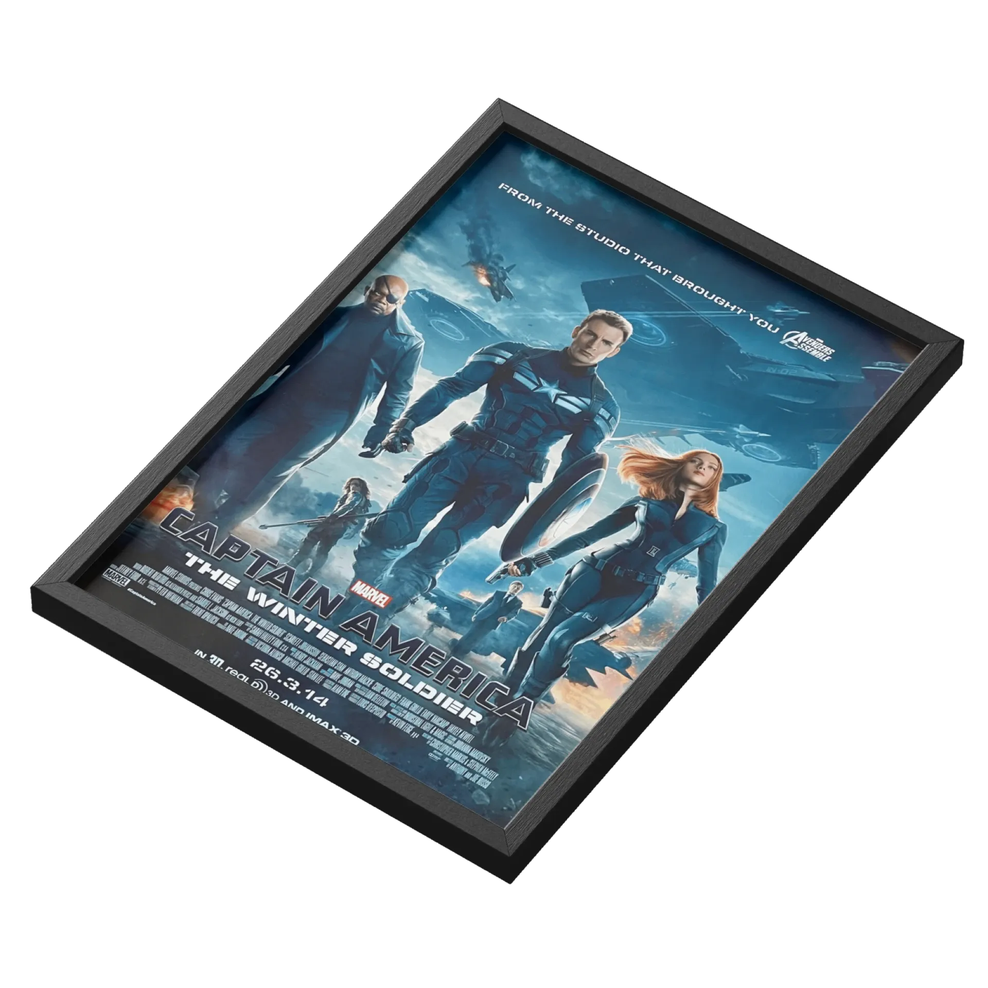 Quadro capitão América soldado invernal - Imagem 3