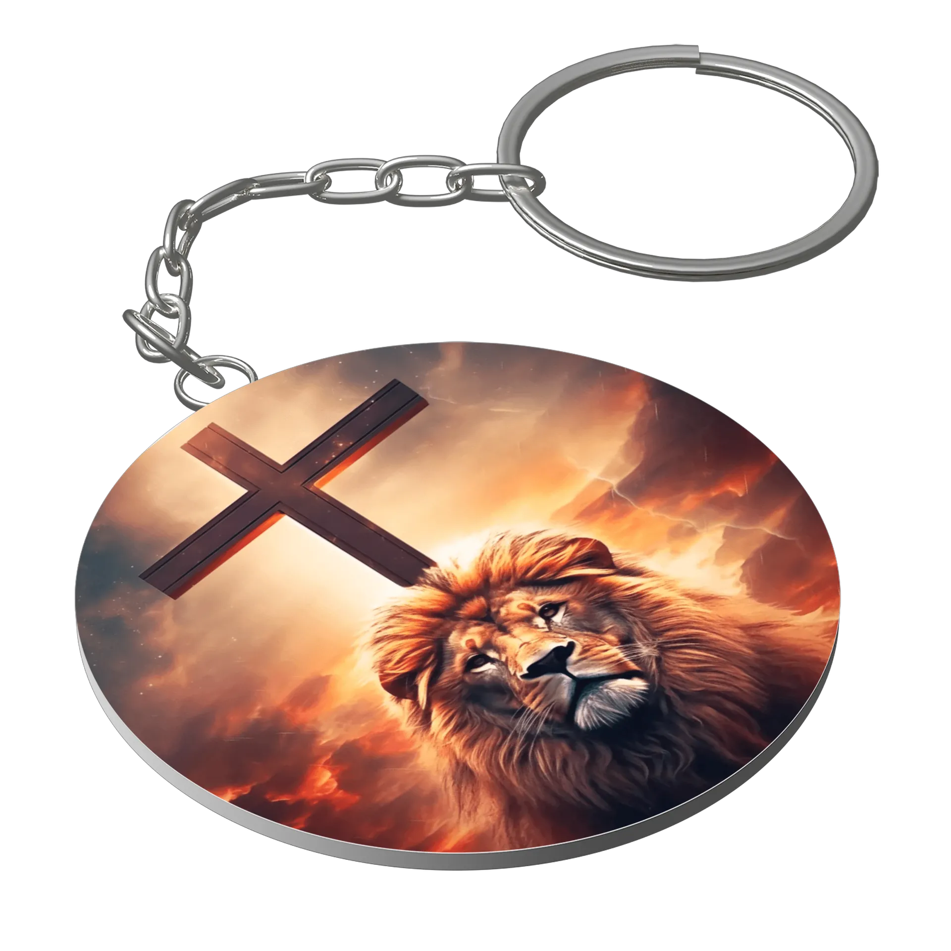 Chaveiro personalizado Leão de Judá - Imagem 1