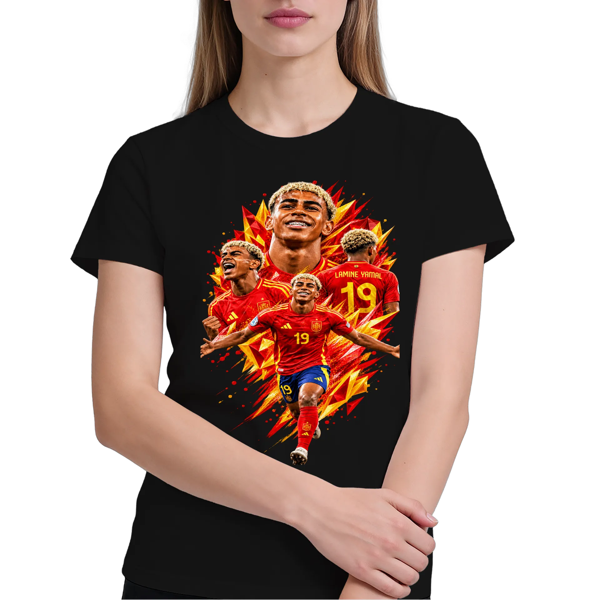 Camiseta Lamine Yamal Futebol Espanha 100% Algodão de WEB TV JOAÇABA  — imagem 3 de 6