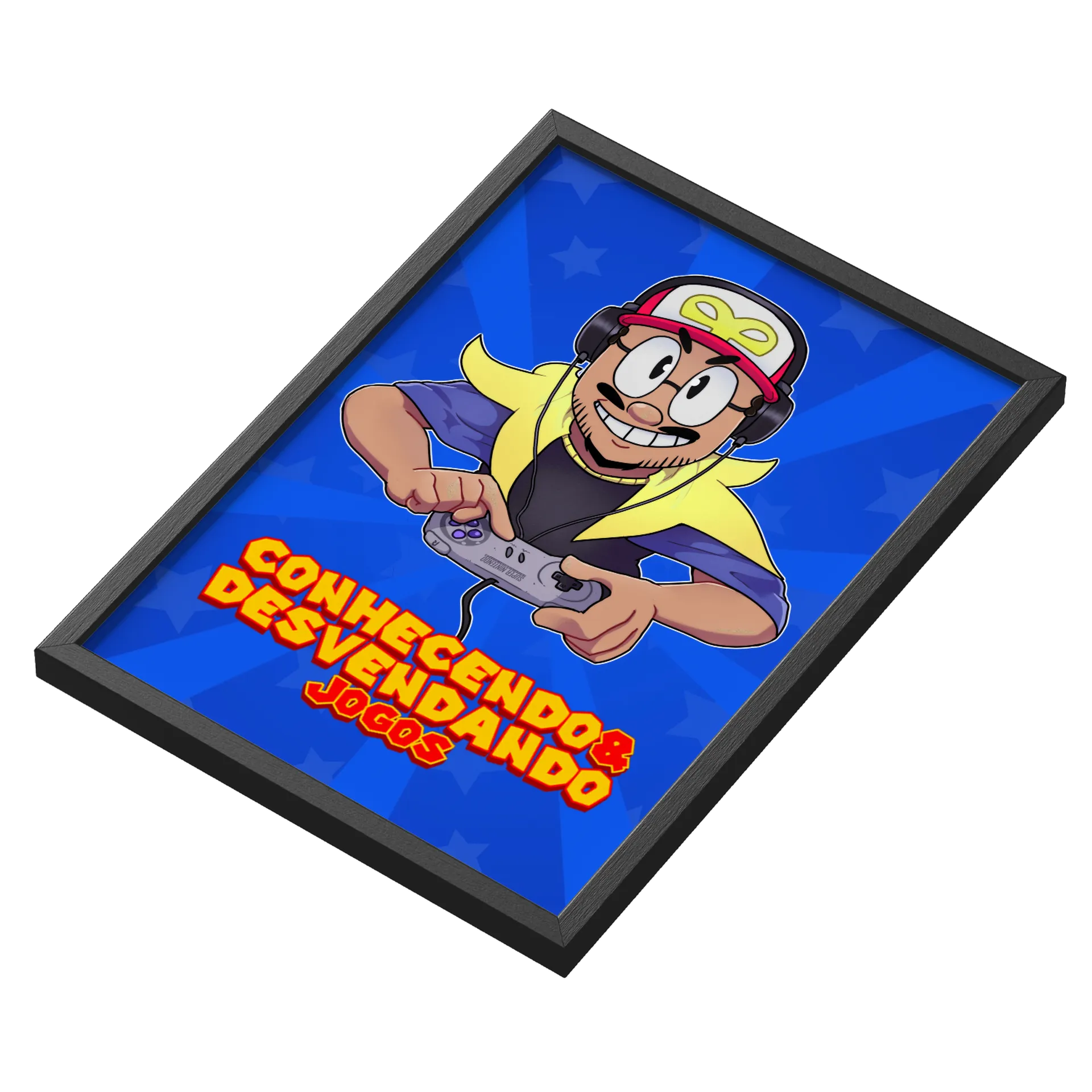 Quadro CeD Jogos A3 personalizado Com Vidro - Imagem 3