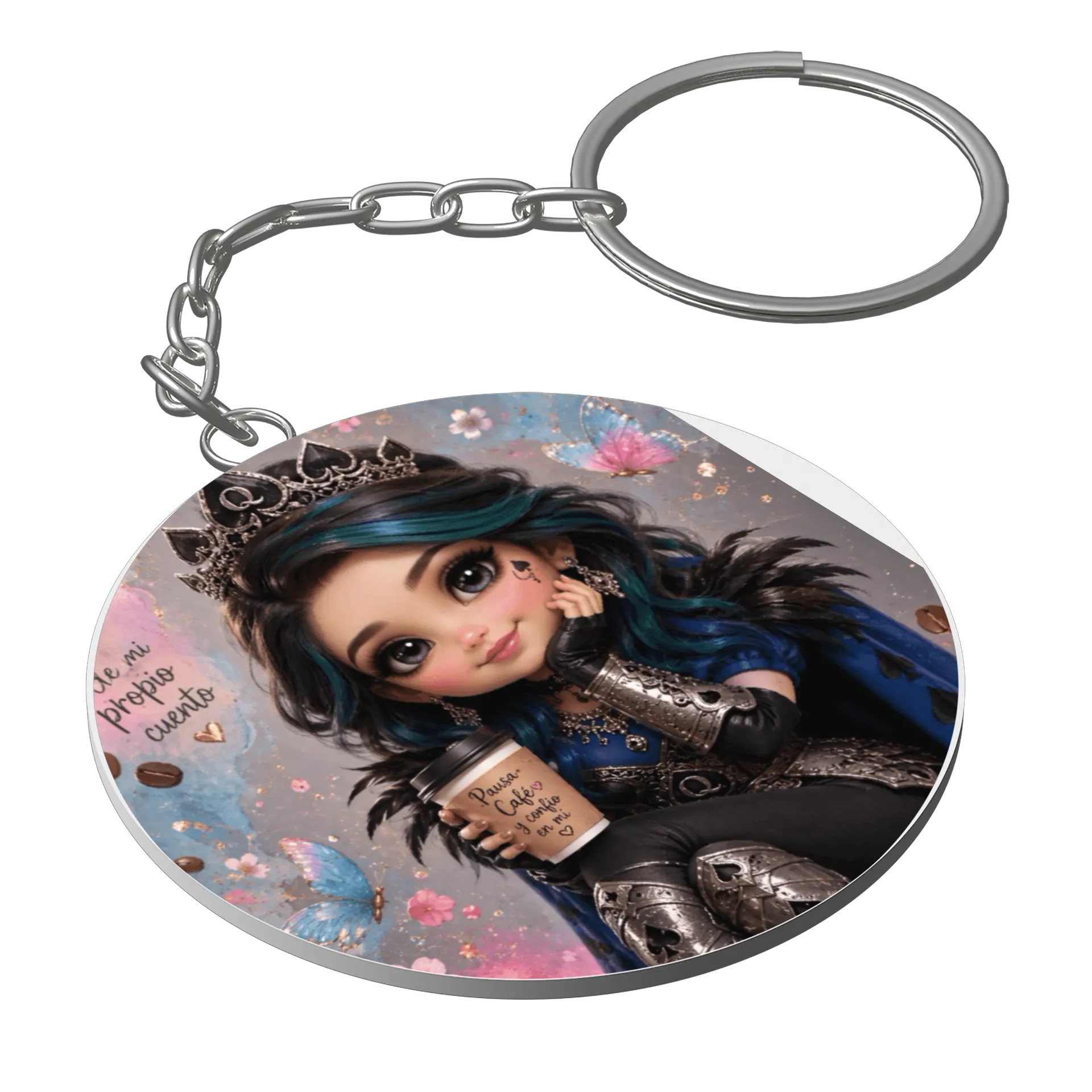 Chaveiro personalizado rainha de espadas - Imagem 1