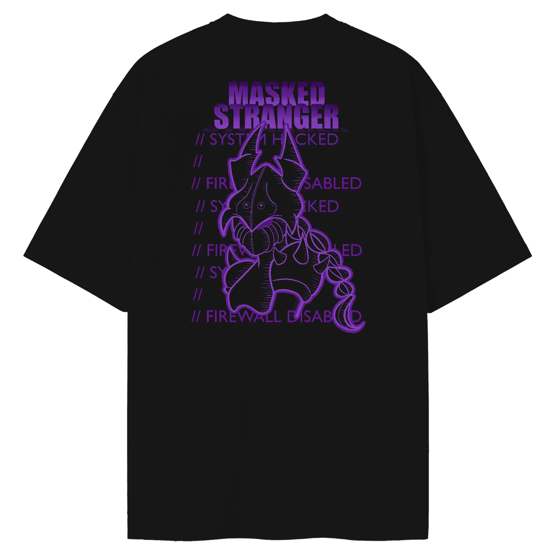 Camiseta Oversized Masked Stranger Grounded 2 de Capitão Schulz