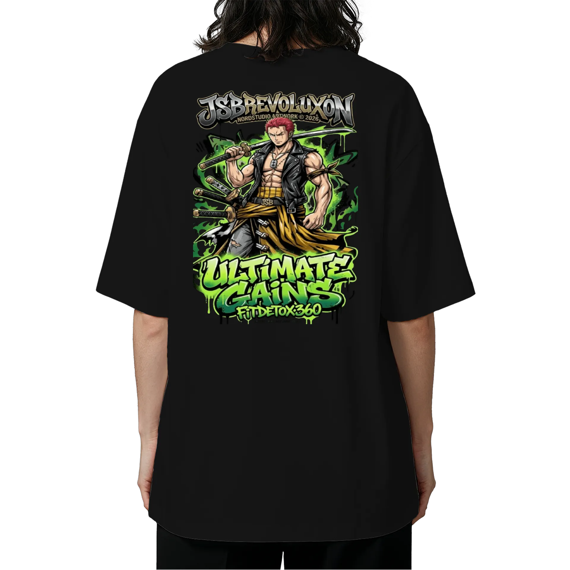 Camiseta Oversized Beast Mode JS - Imagem 5