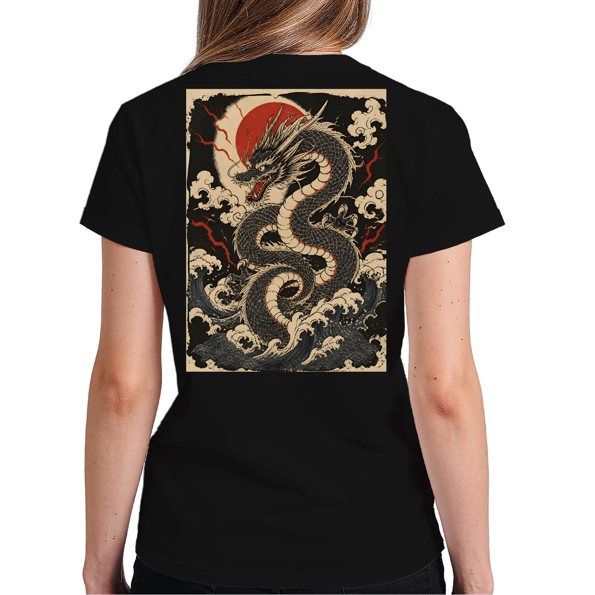 Camiseta Dragão Vermelho 100% Algodão - Imagem 4