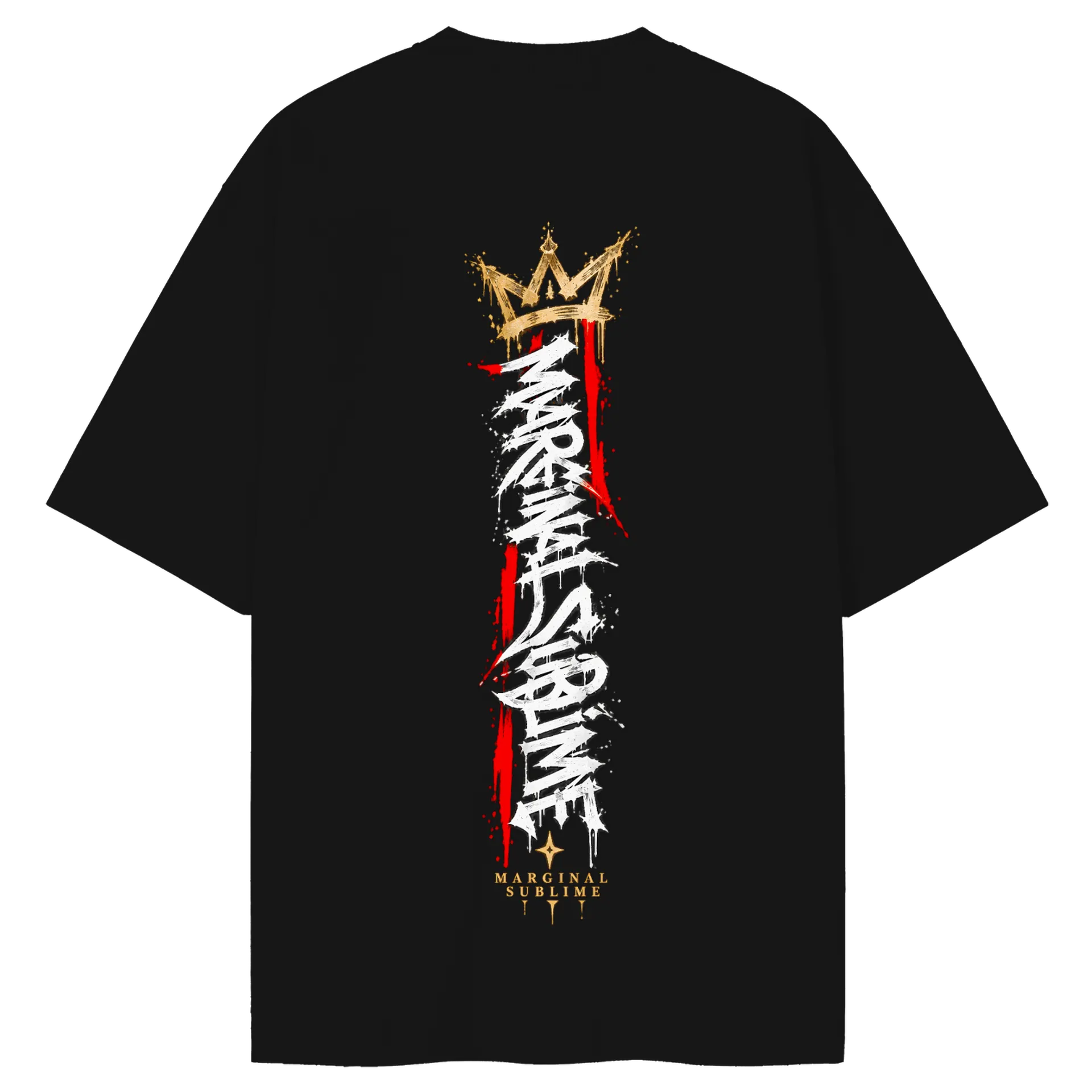 Camiseta Oversized Logo Marginal Sublime Estilo Graffiti - Imagem 1