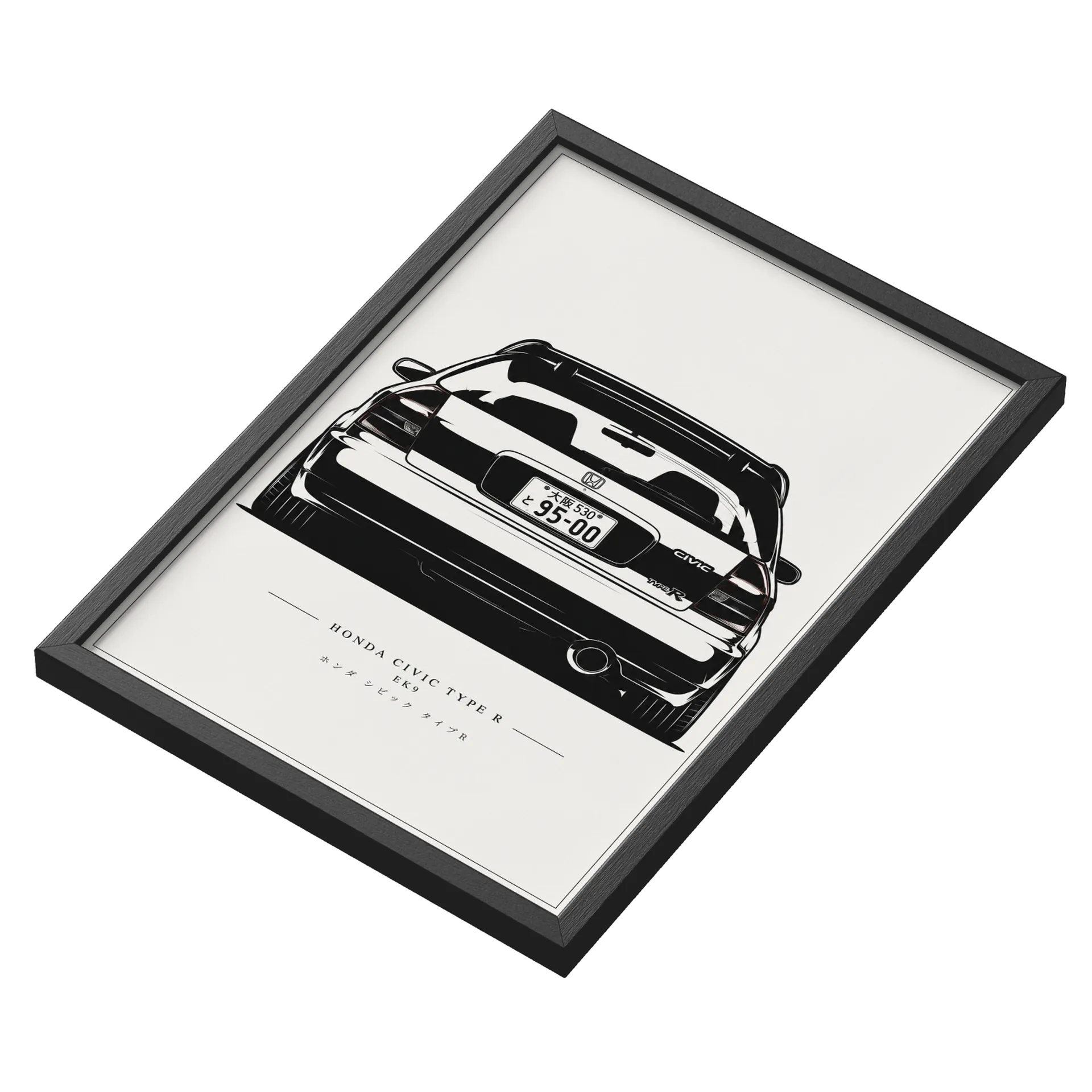 Quadro Civic EK9 A3 Com Vidro - Imagem 3