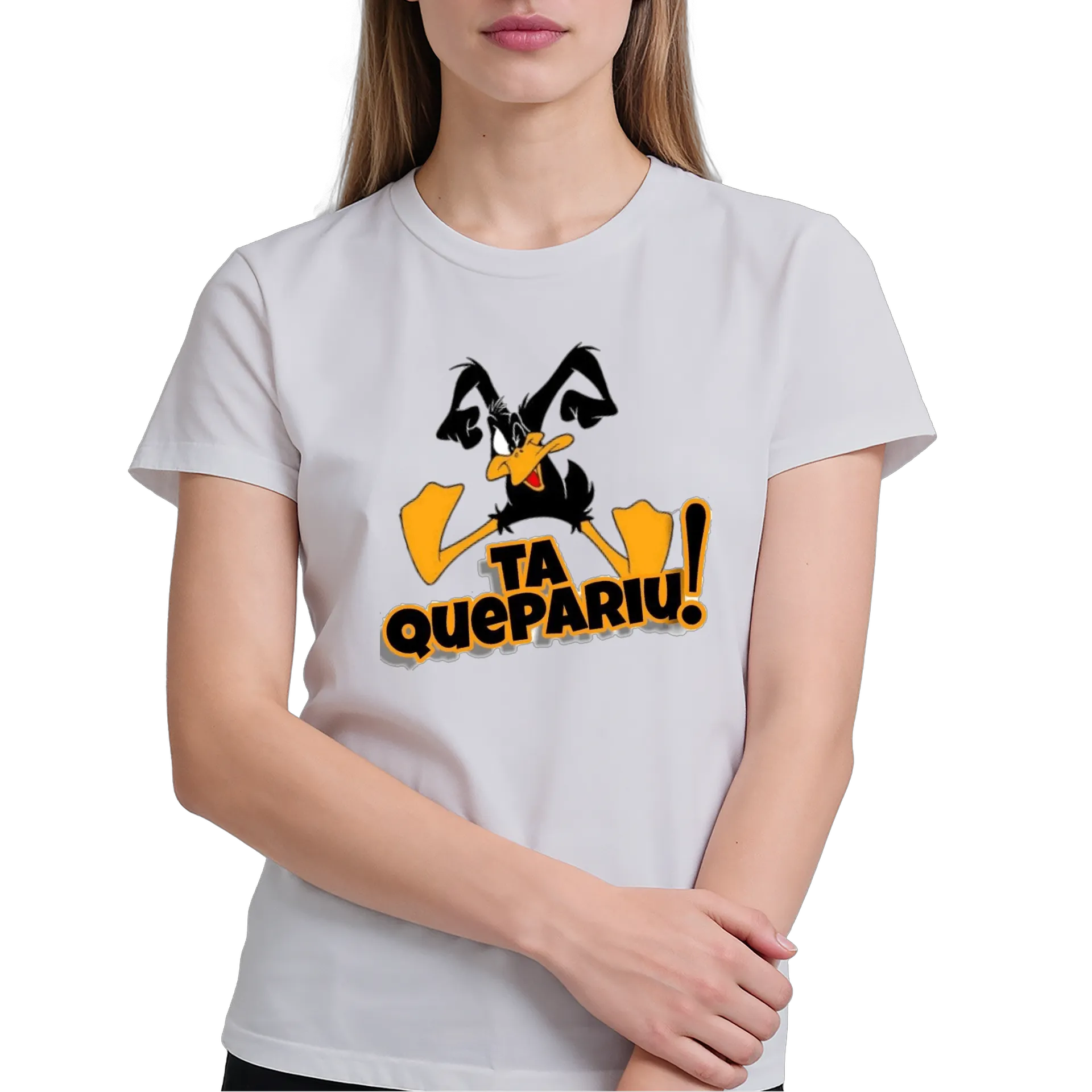 Camiseta Estampa Pato Ta Quepariu 100% Algodão - Imagem 4