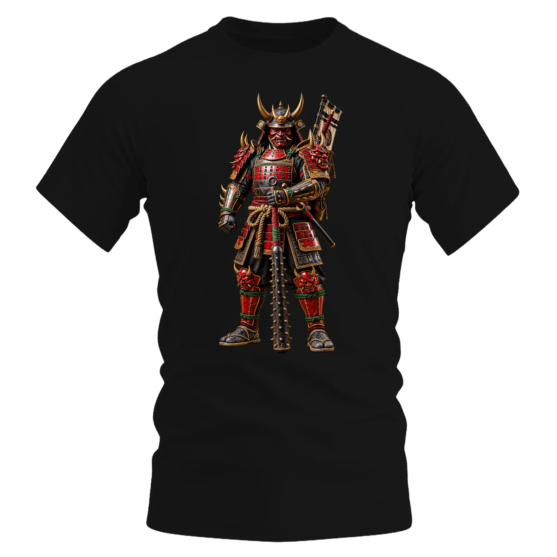 Camiseta Dry Fit Samurai Oni Armadura Japonesa Respirável - Imagem 1