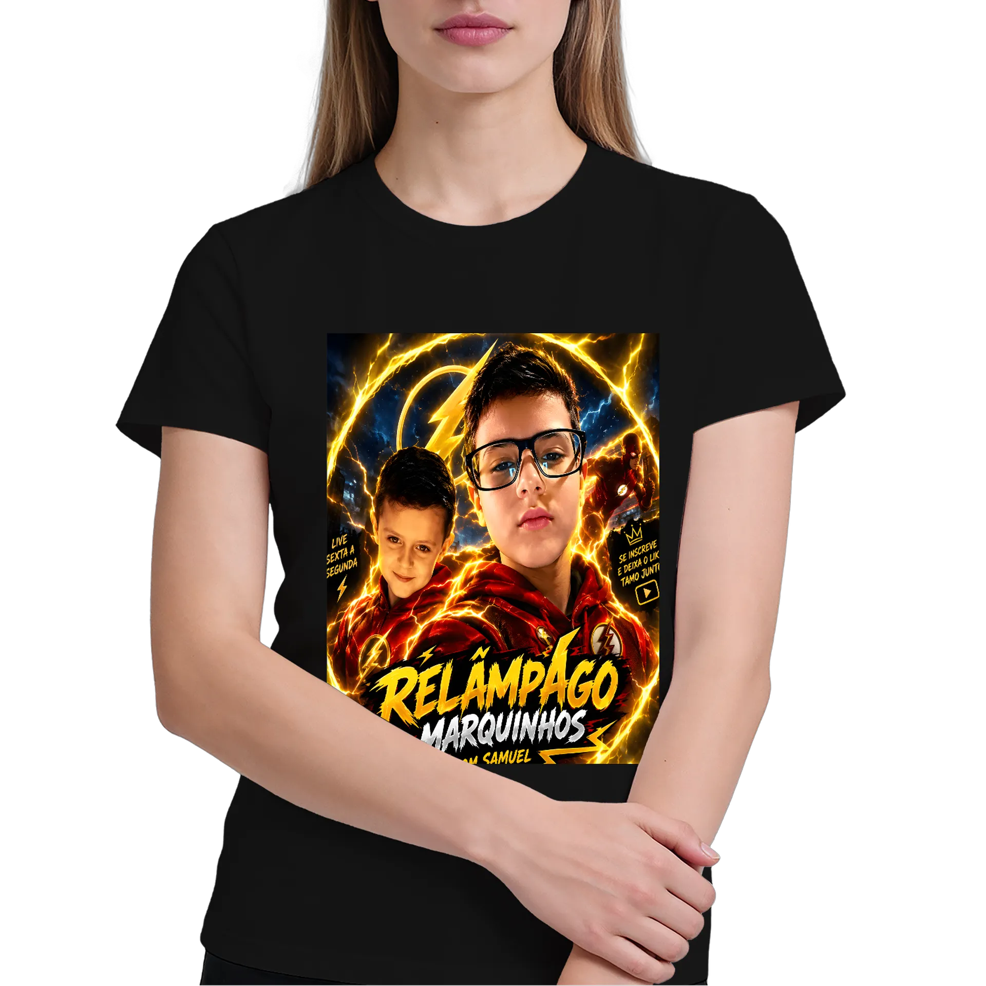 Camisa do skibili tolet e do meu canal de Brasil Crown Store — imagem 3 de 6