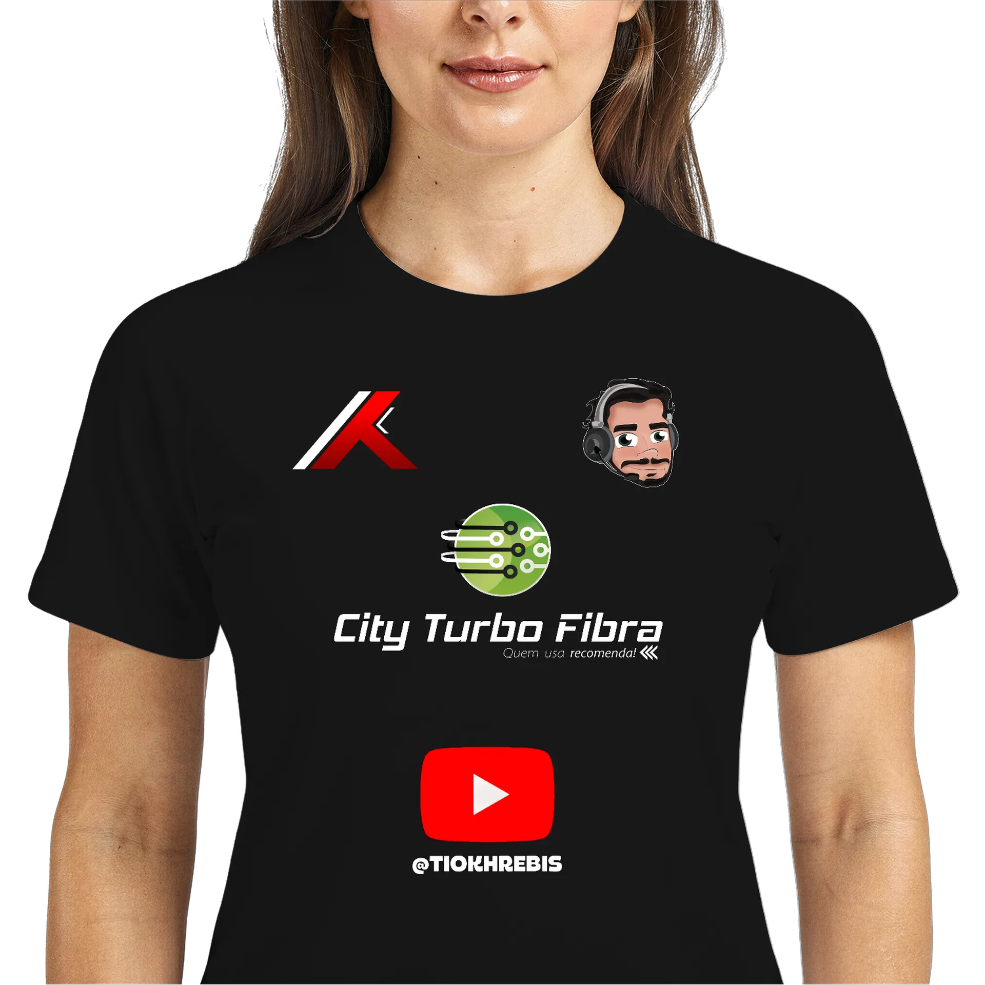 Camiseta Dry Fit Estampa Oficial streaming 100% Polyester - Imagem 3