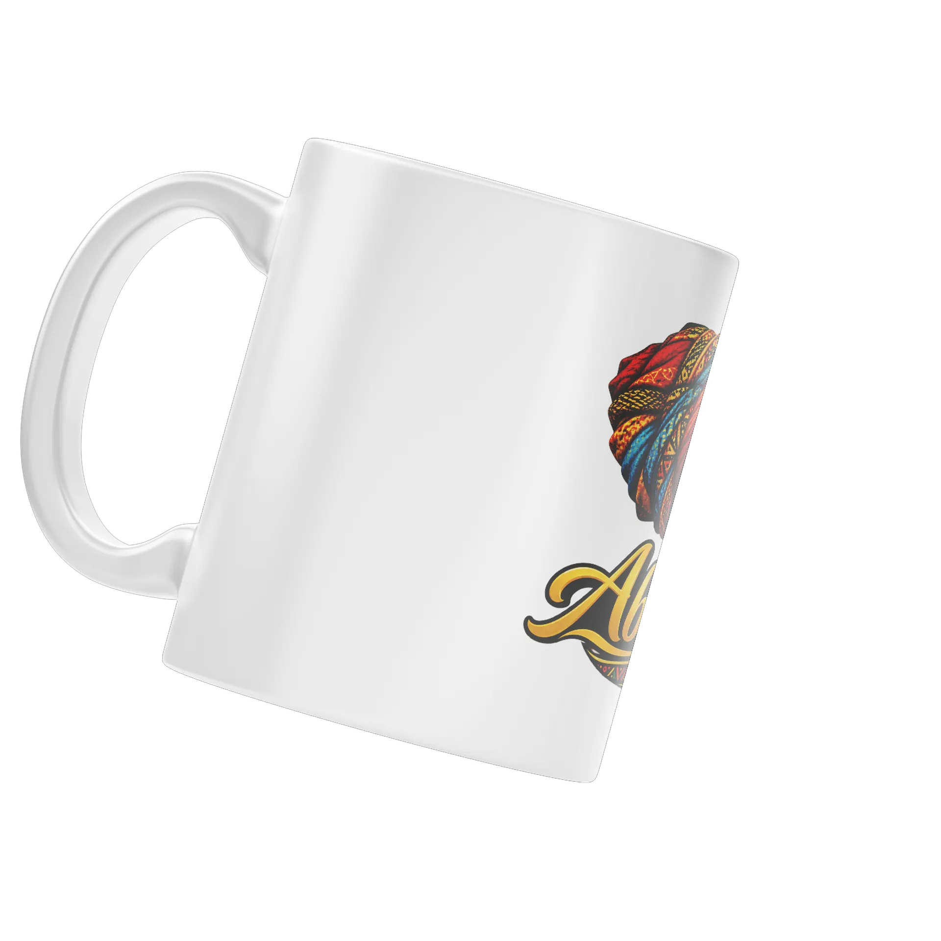 Caneca Mulher Africana Abay-Omi Ilustração 325ml - Imagem 3