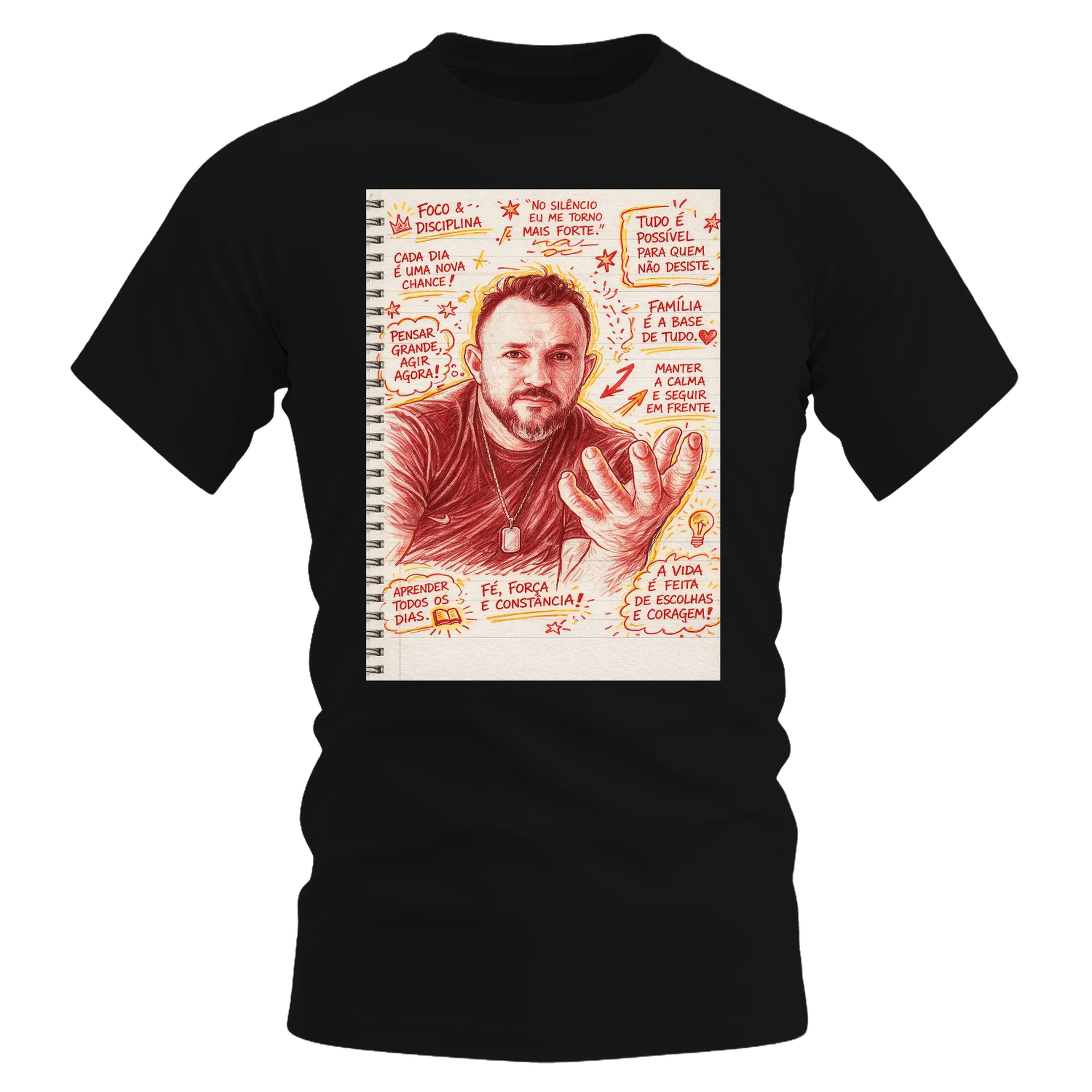 Camiseta DryFit Ed página de caderno - Imagem 1