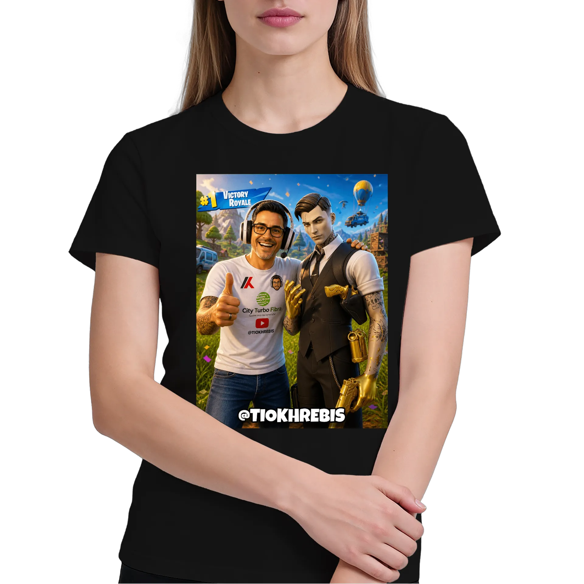 Camiseta Estampa Gamer Victory Royale 100% Algodão - Imagem 4