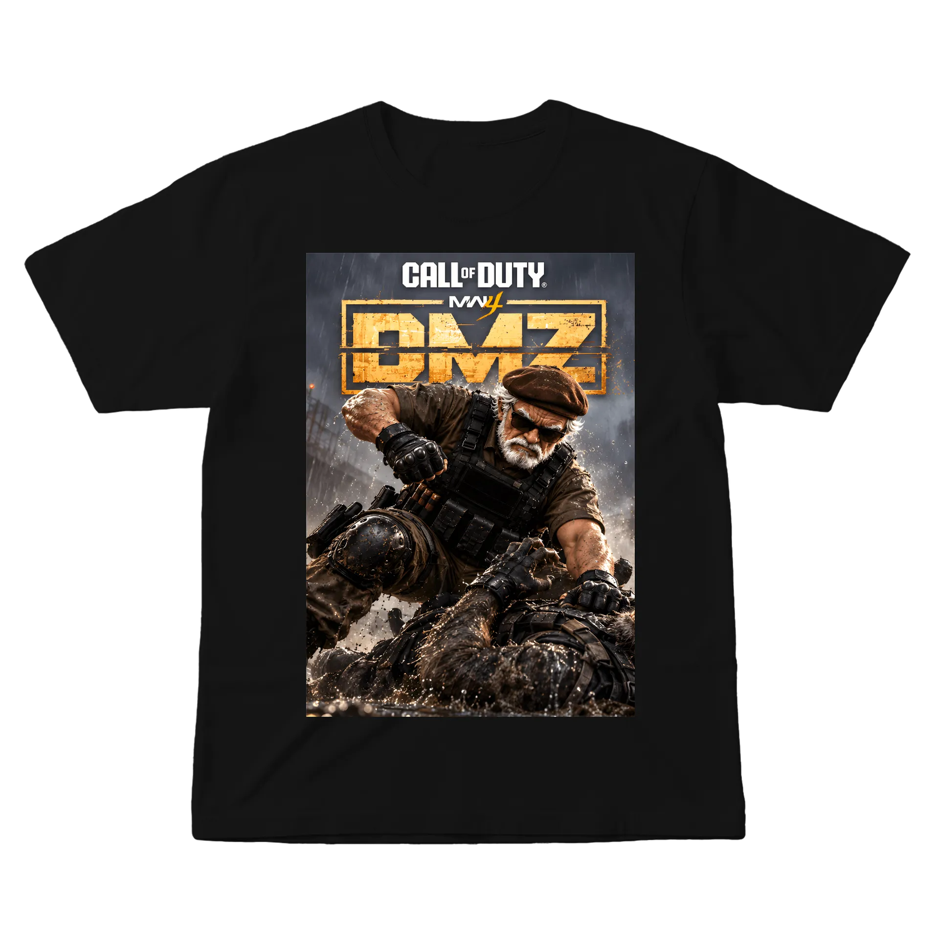 Camiseta Call of Duty MW4 Soldado 100% Algodão - Imagem 1