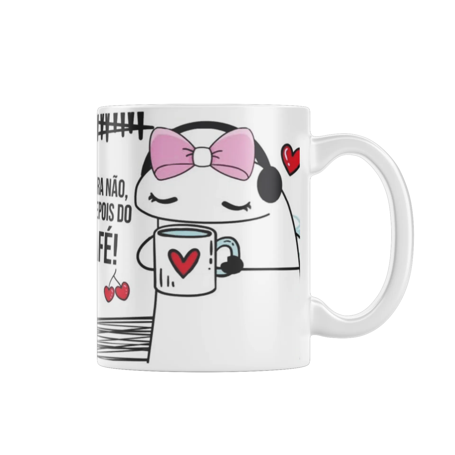 Caneca Porcelana Personagens Café 325ml - Imagem 1