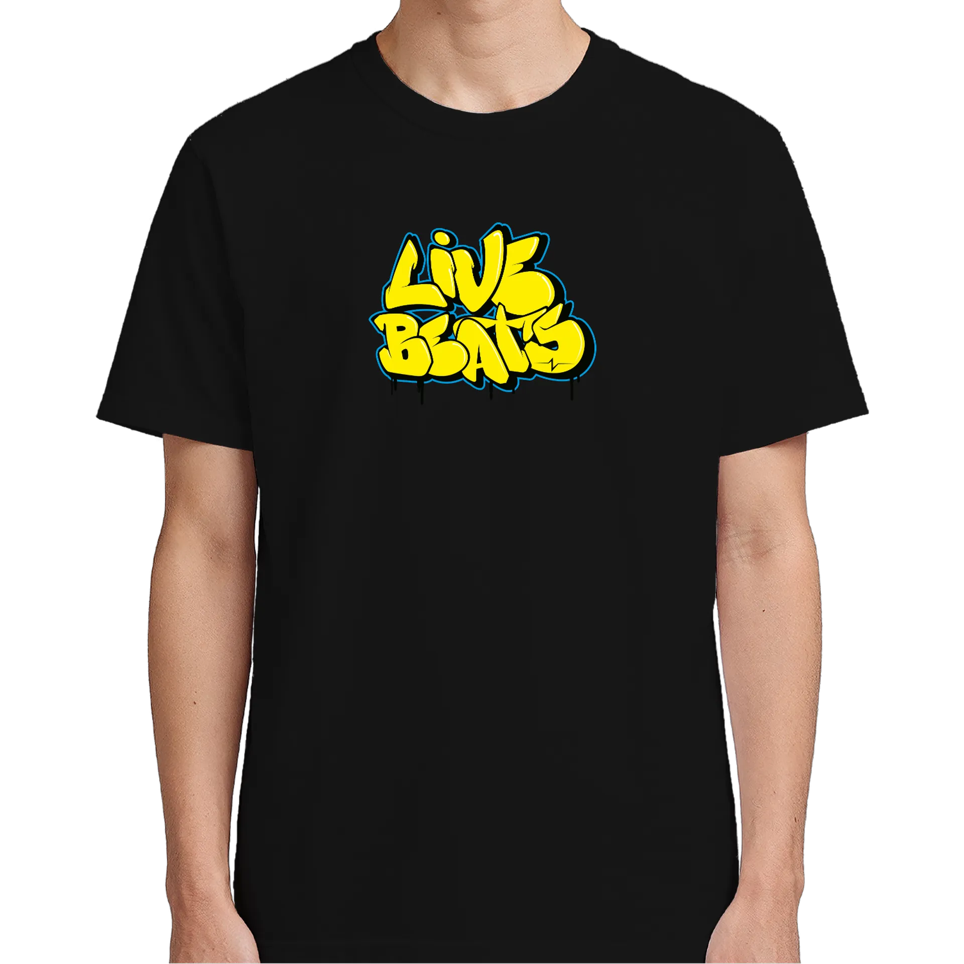 Camiseta Estampa Graffiti LiveBeats 100% Algodão de ZazaOne — imagem 4 de 6