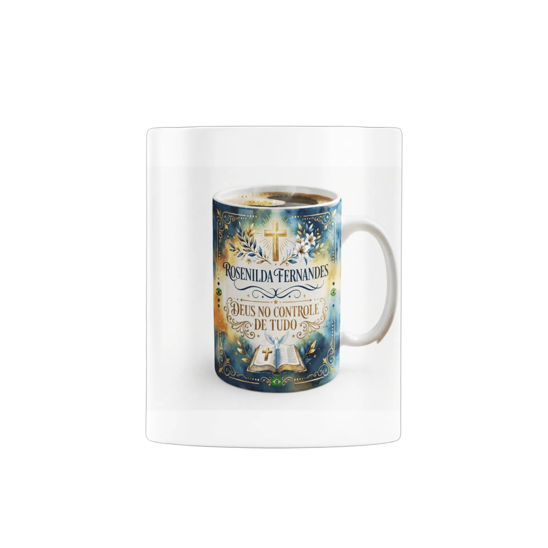 Caneca Porcelana Moda Retrô Letra Gávea 325ml de Loja virtual  Rosenilda Fernandes  — imagem 2 de 4