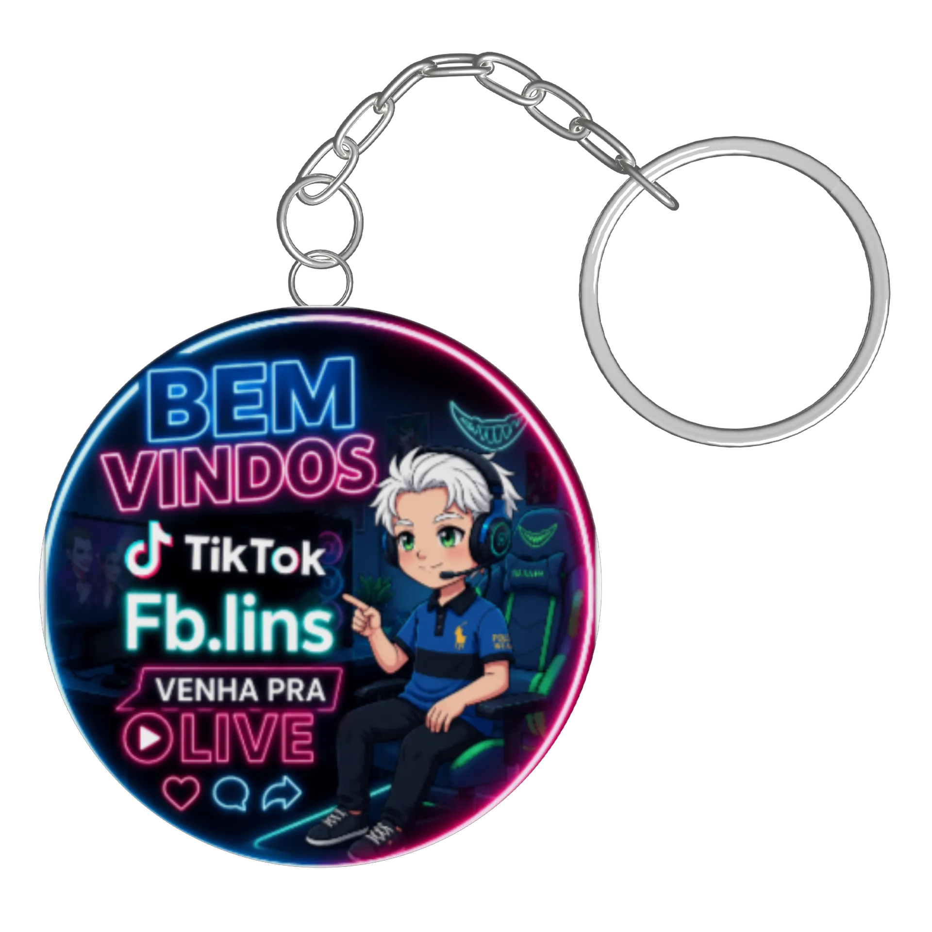 Chaveiro personalizado de FBLins