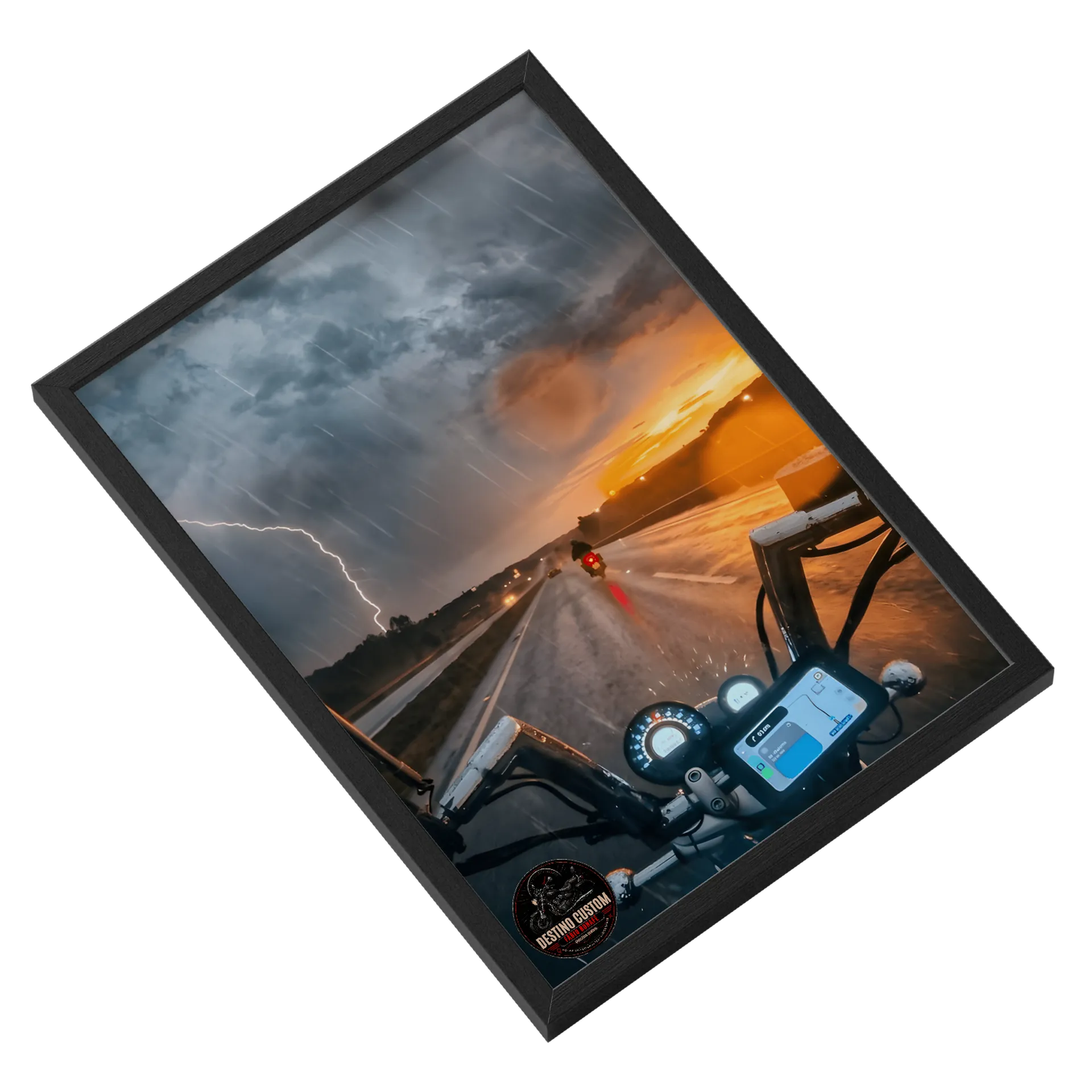 Quadro forças da natureza Com Vidro - Imagem 2