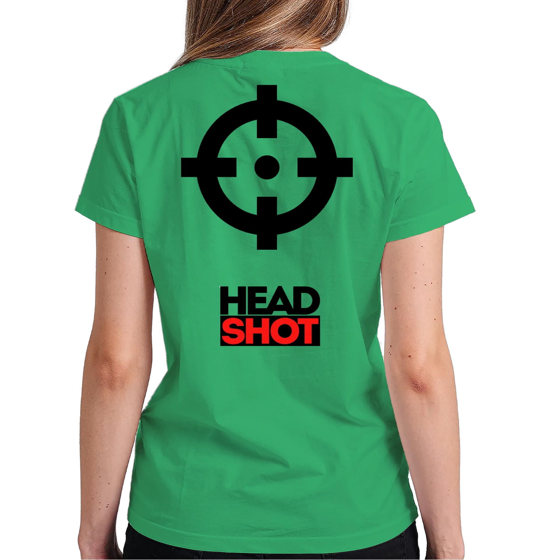 Camiseta Estampa Headshot 100% Algodão Branco e Verde - Imagem 6