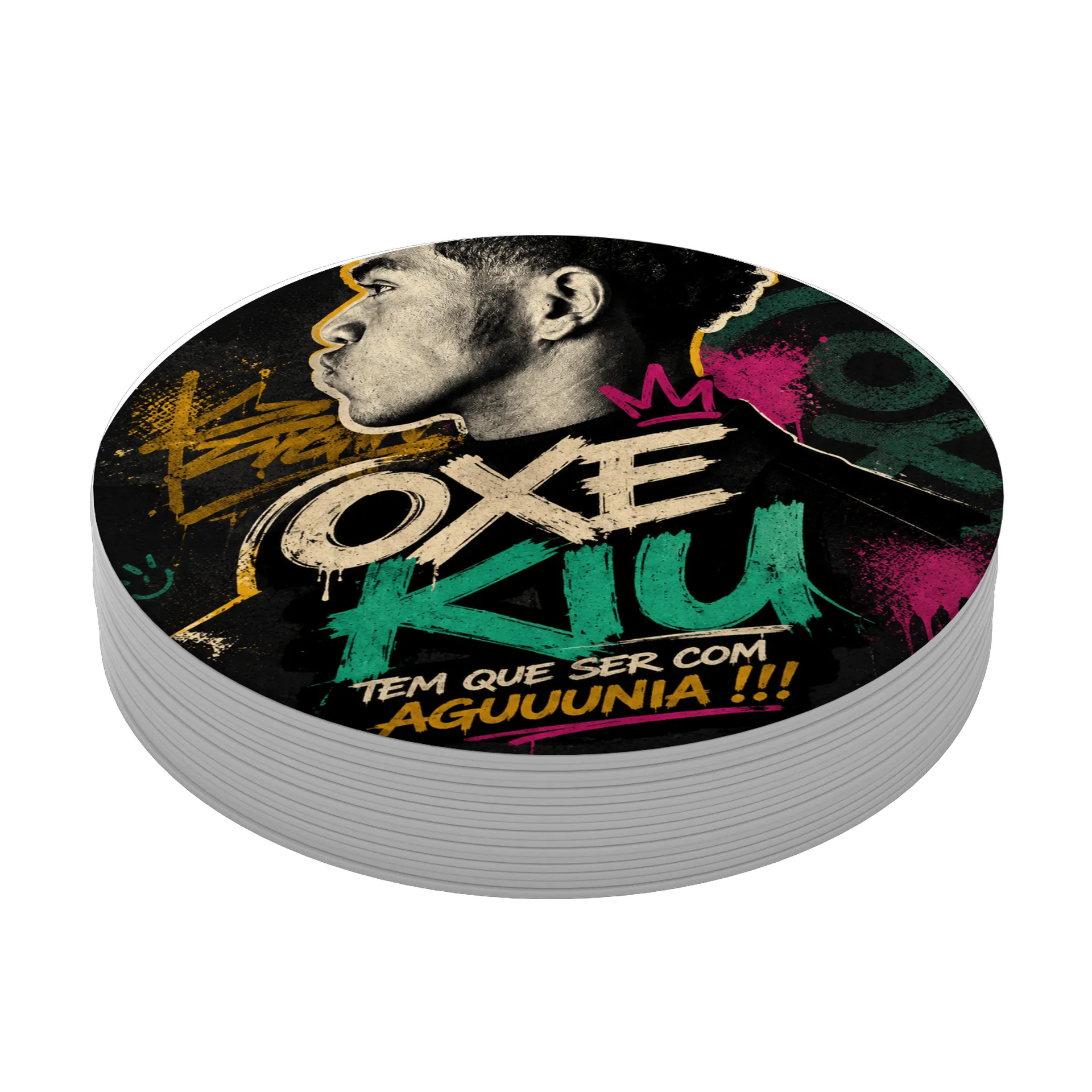Porta-copo Grafite “OXEK” King Kush Neon MDF de OXEKiU — imagem 3 de 3