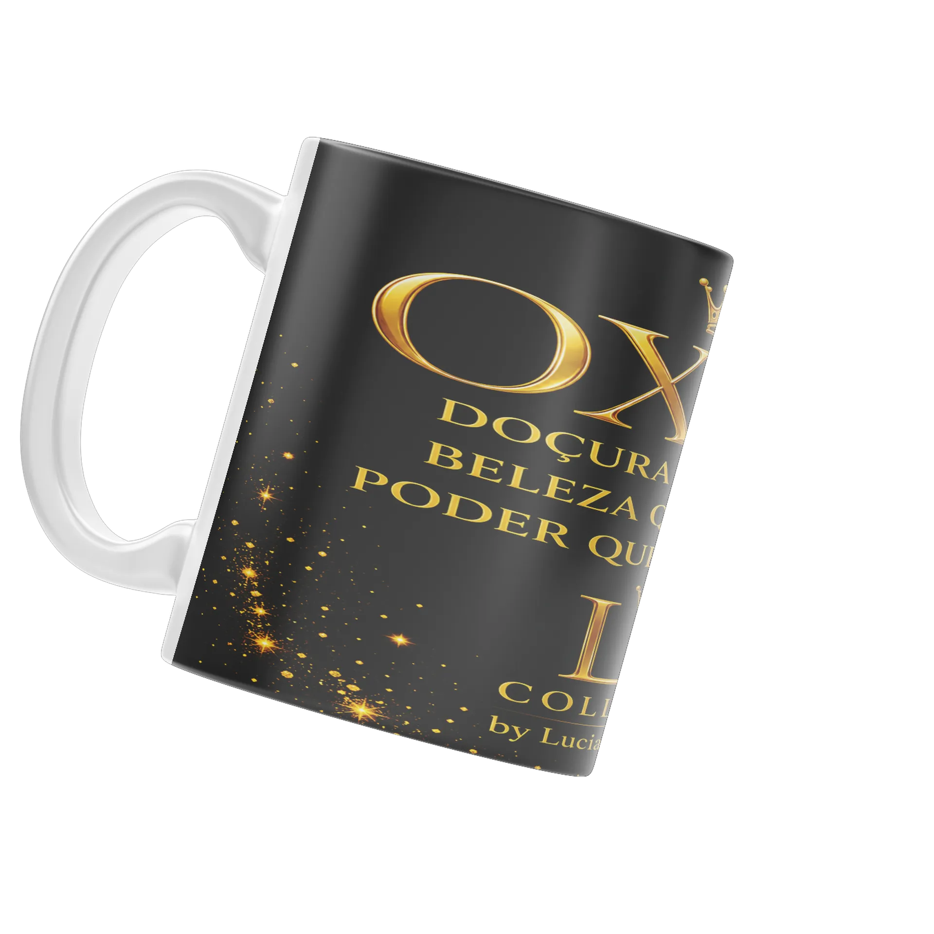 Caneca Porcelana Ouro LM Collection 325ml - Imagem 4