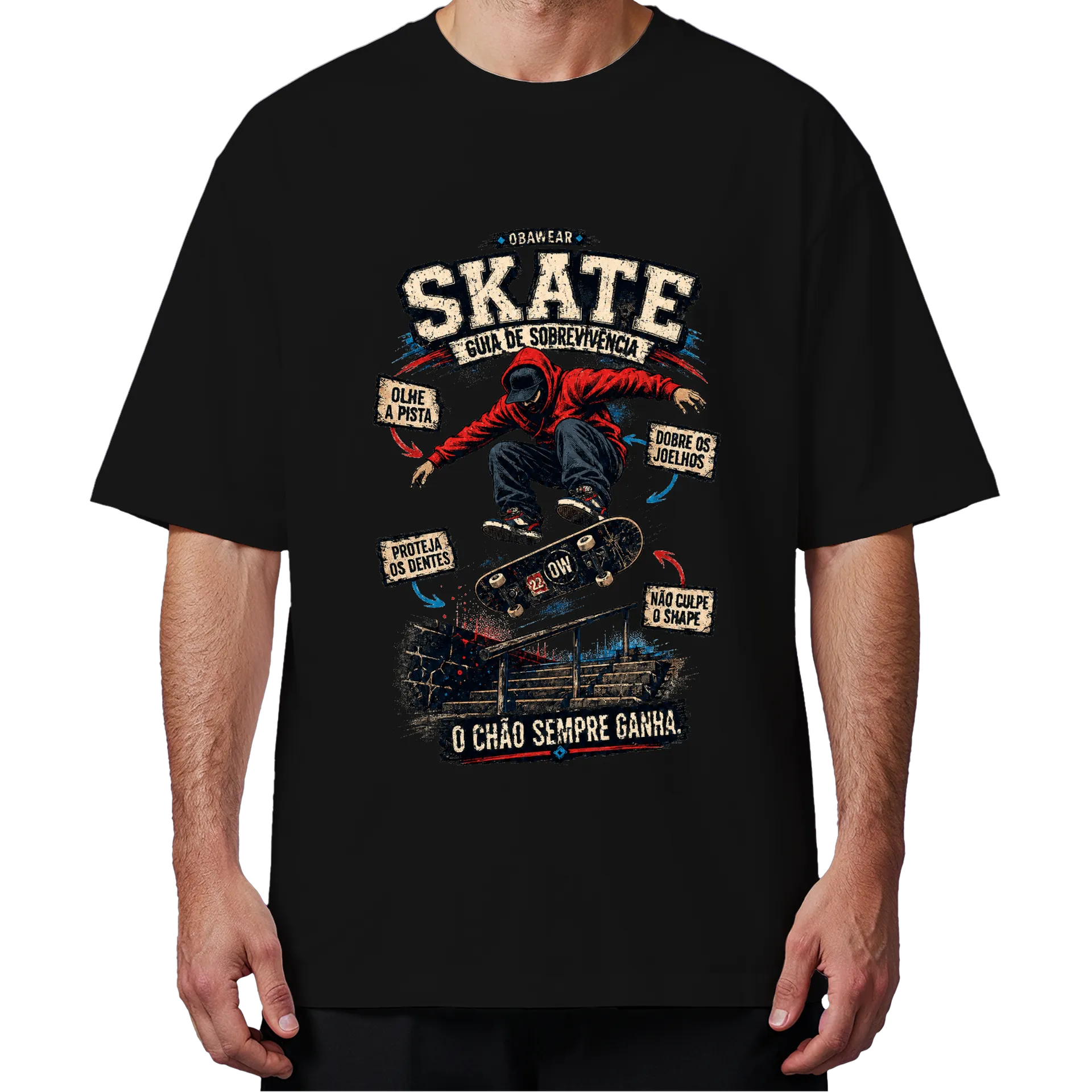 Camiseta Oversized skate obawear  - Imagem 4