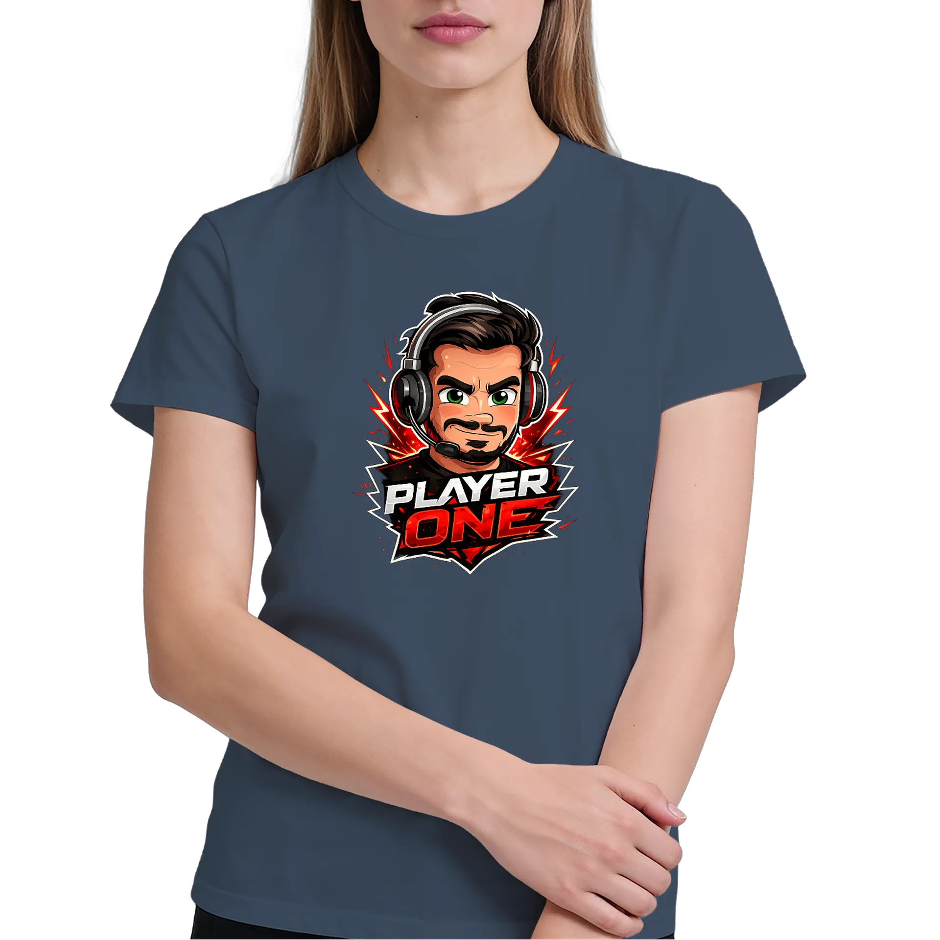 Camiseta Player One Estampa Gamer 100% Algodão - Imagem 4